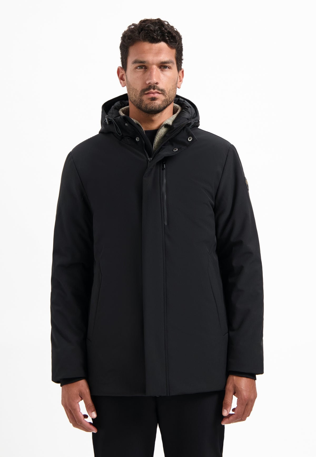 Parka Noire Unisexe Knox Armory - Capuche, Taille L, Neuve Avec étiquettes