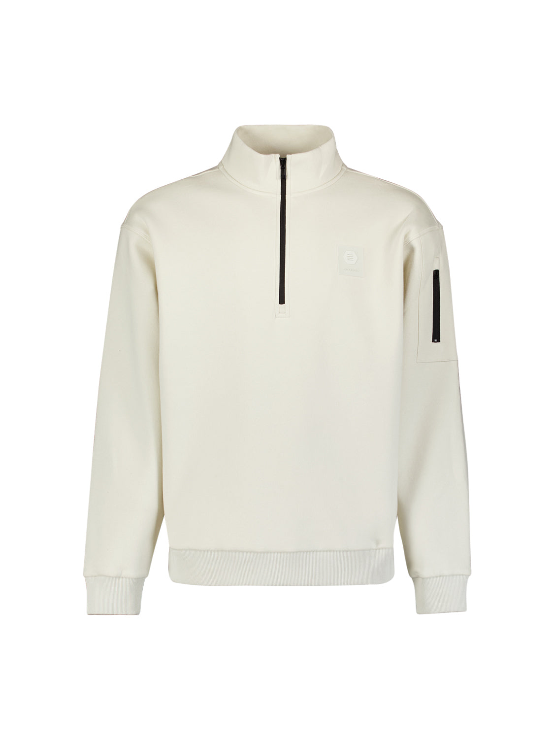 Sweat à demi-zip | Chalk