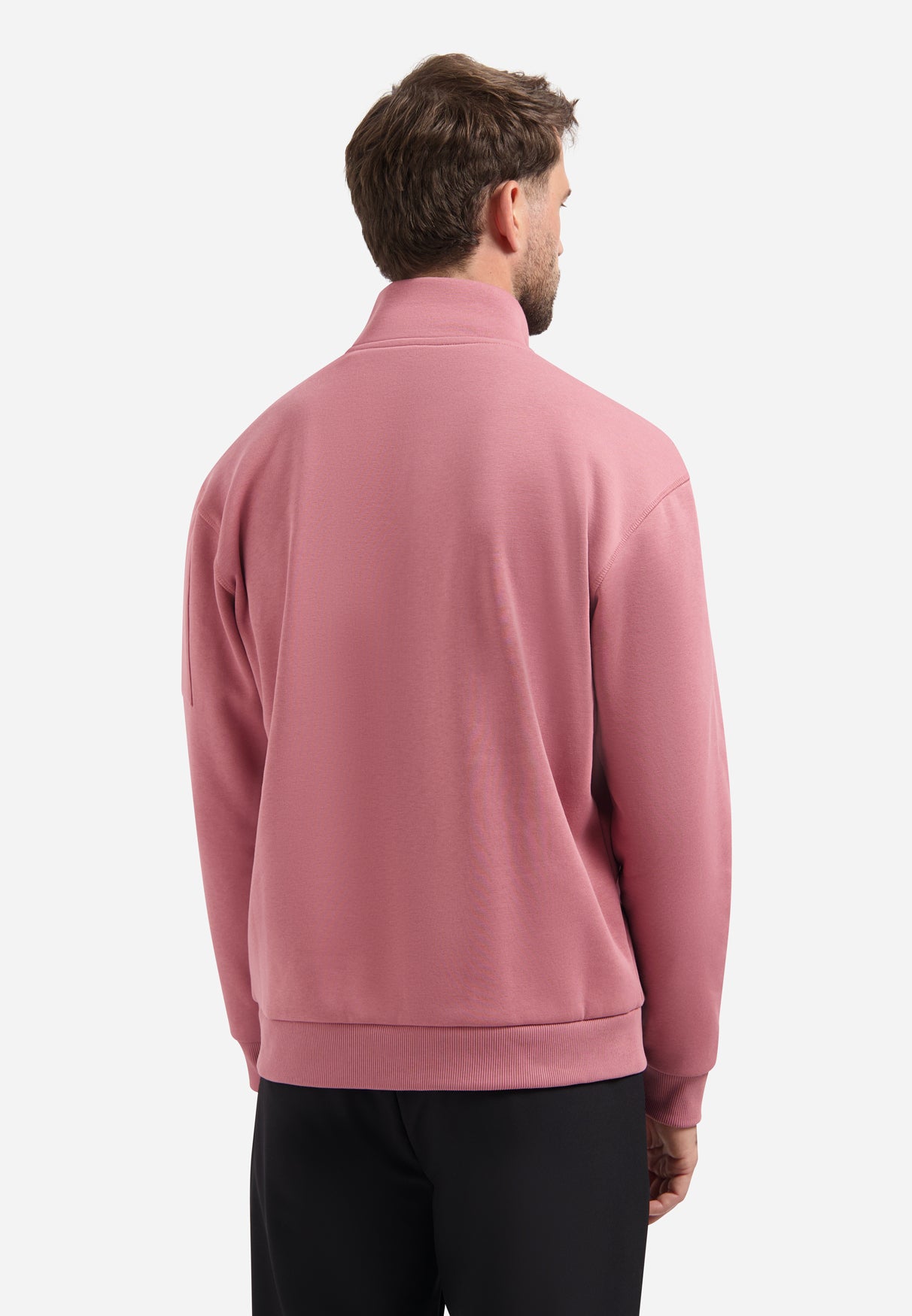 Sweat à demi-zip | Old Pink