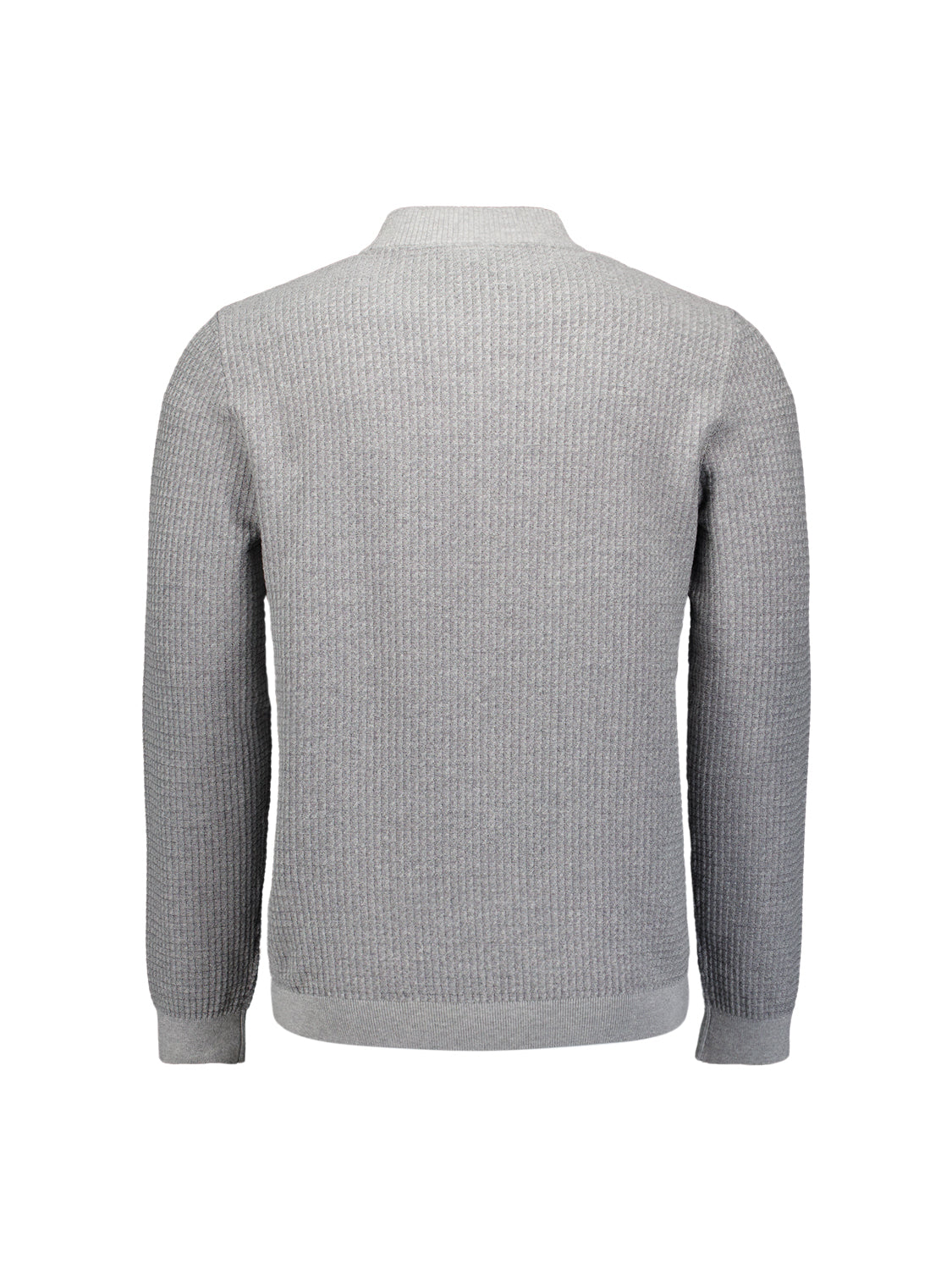 Jumper with triangle pattern | Grey Melange