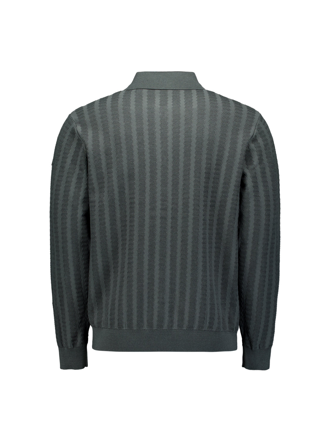 Gilet boutonné à col polo | Dark Steel