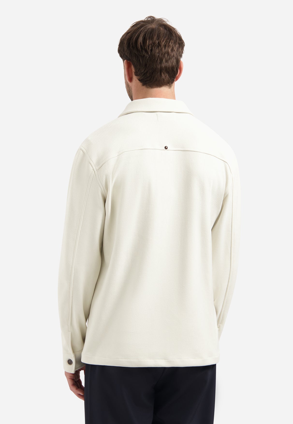 Surchemise sweat structurée | Chalk
