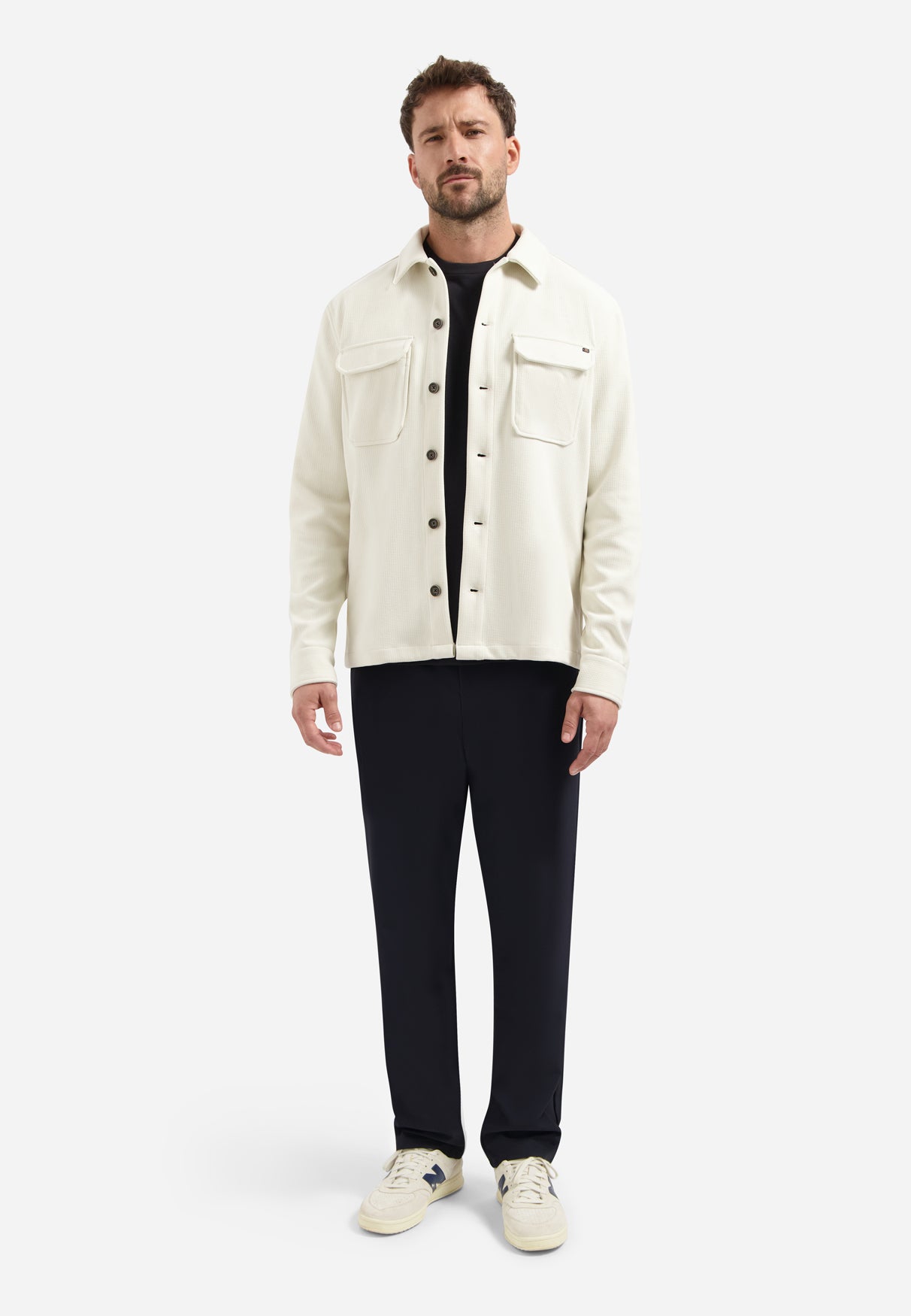 Surchemise sweat structurée | Chalk