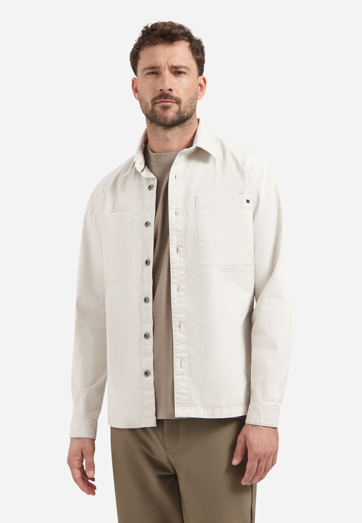 Overshirt stretch | Chalk