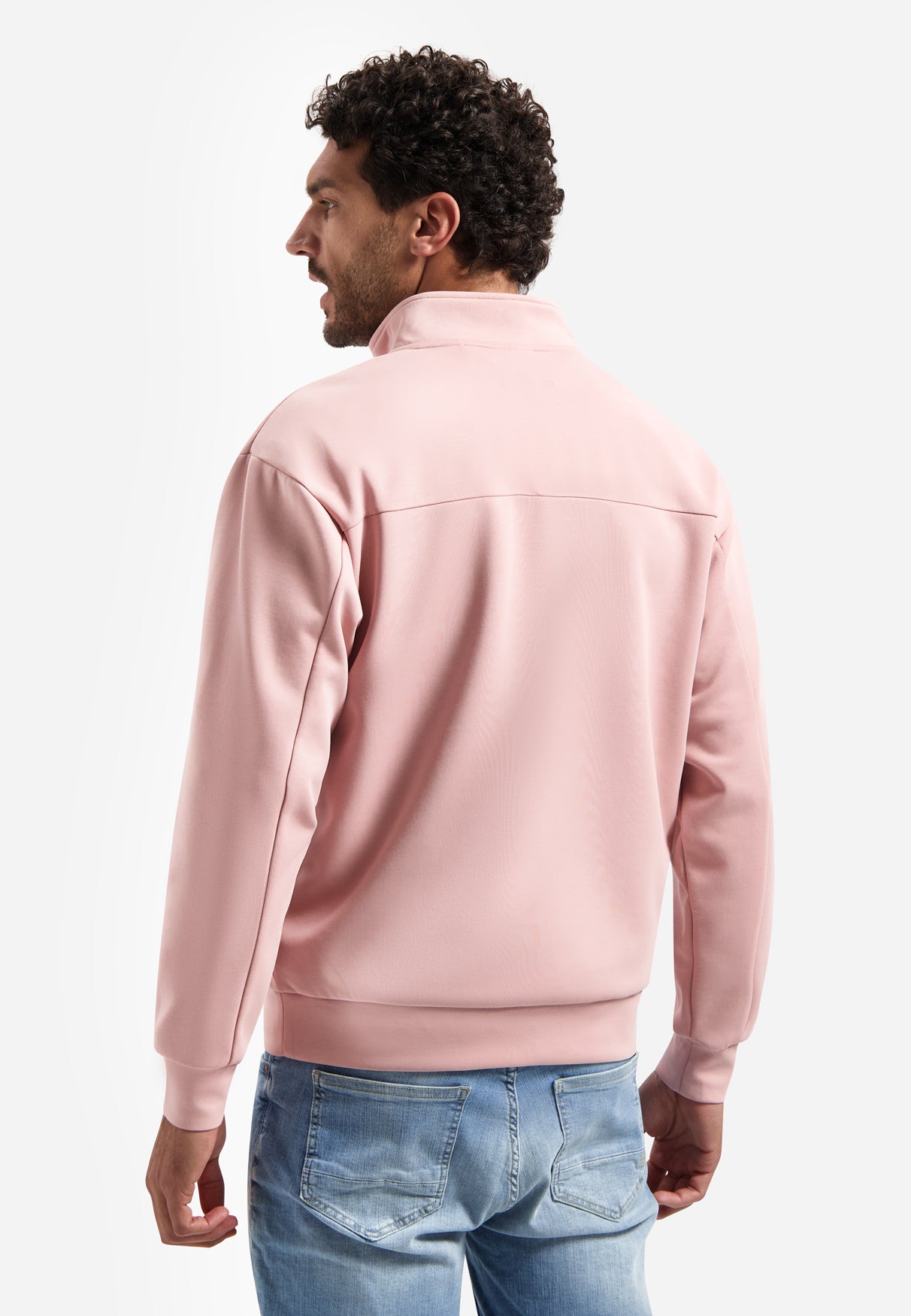 Pull demi-zip | Light Mauve