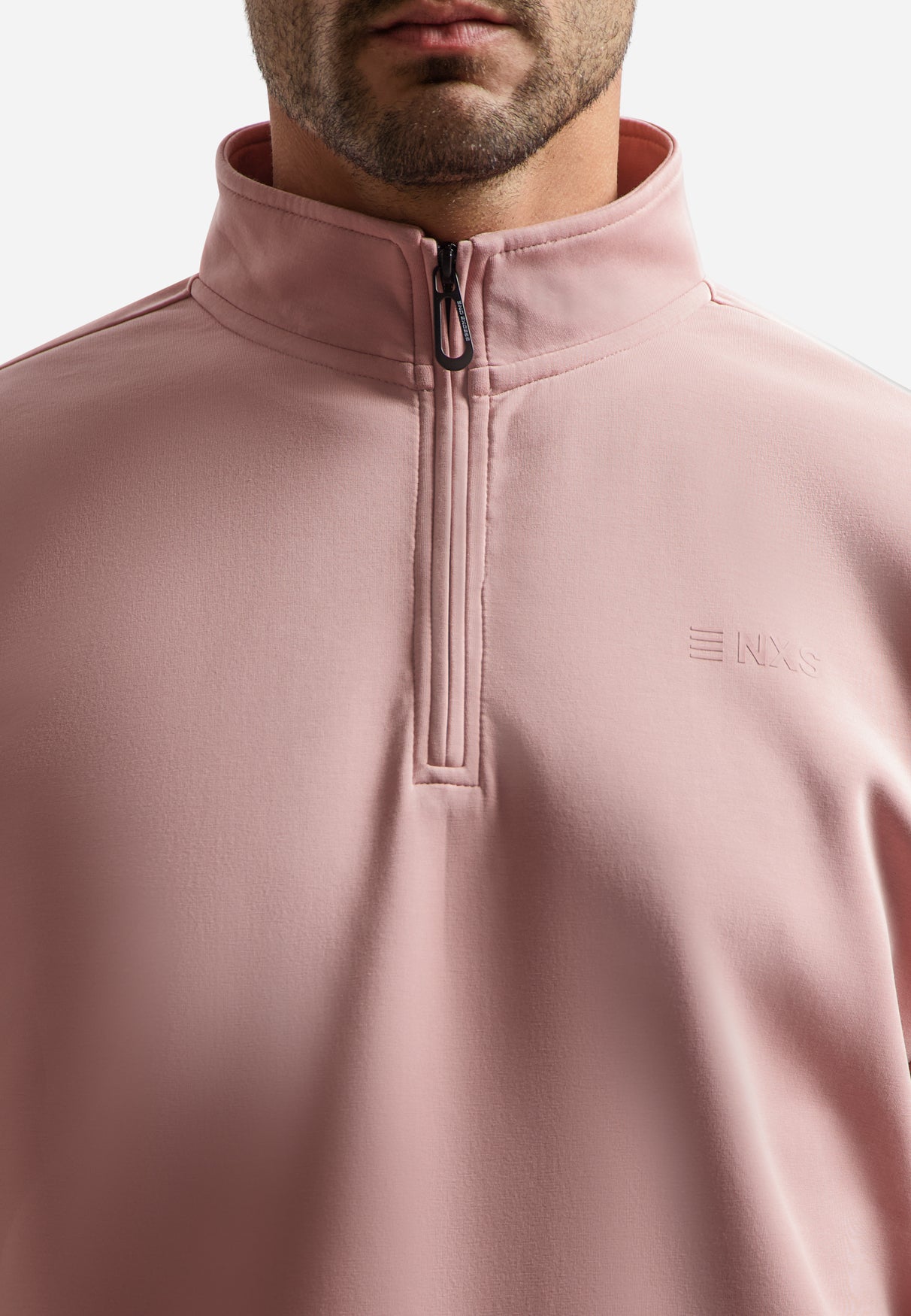 Half-zip sweater | Light Mauve