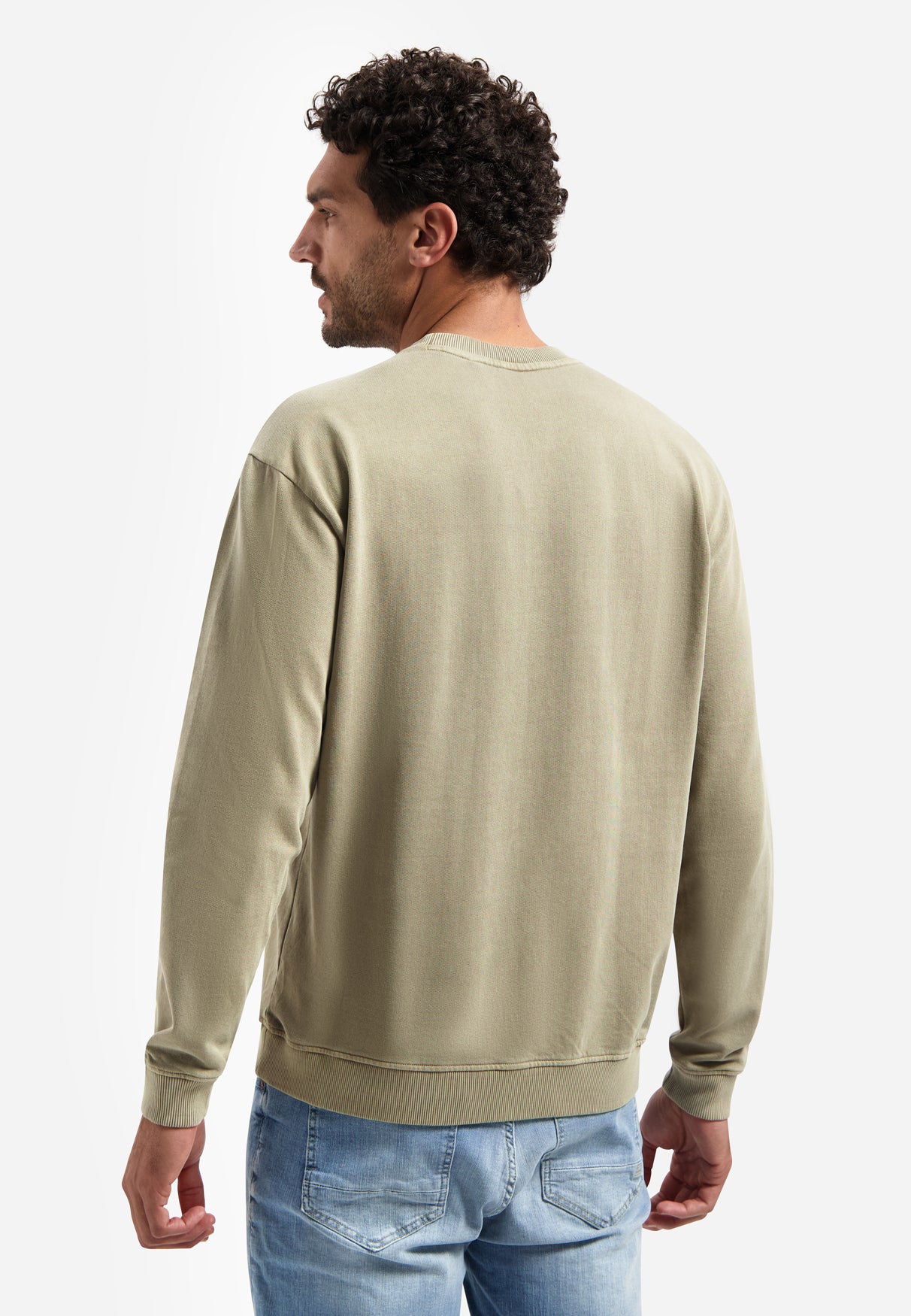 Garment-dyed sweater | Taupe