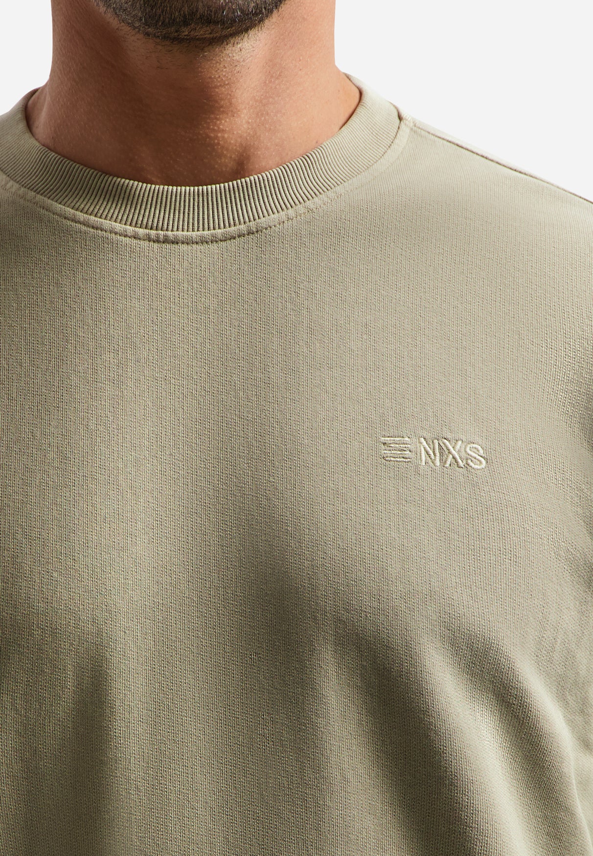 Garment-dyed sweater | Taupe