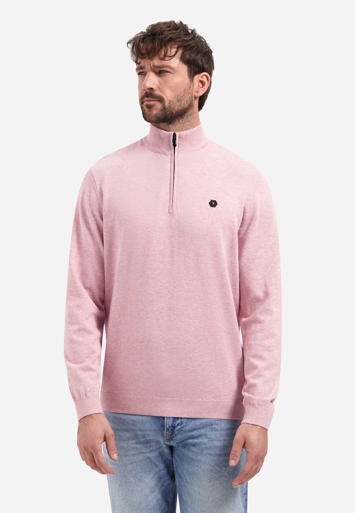 Pull demi-zip | Light Mauve