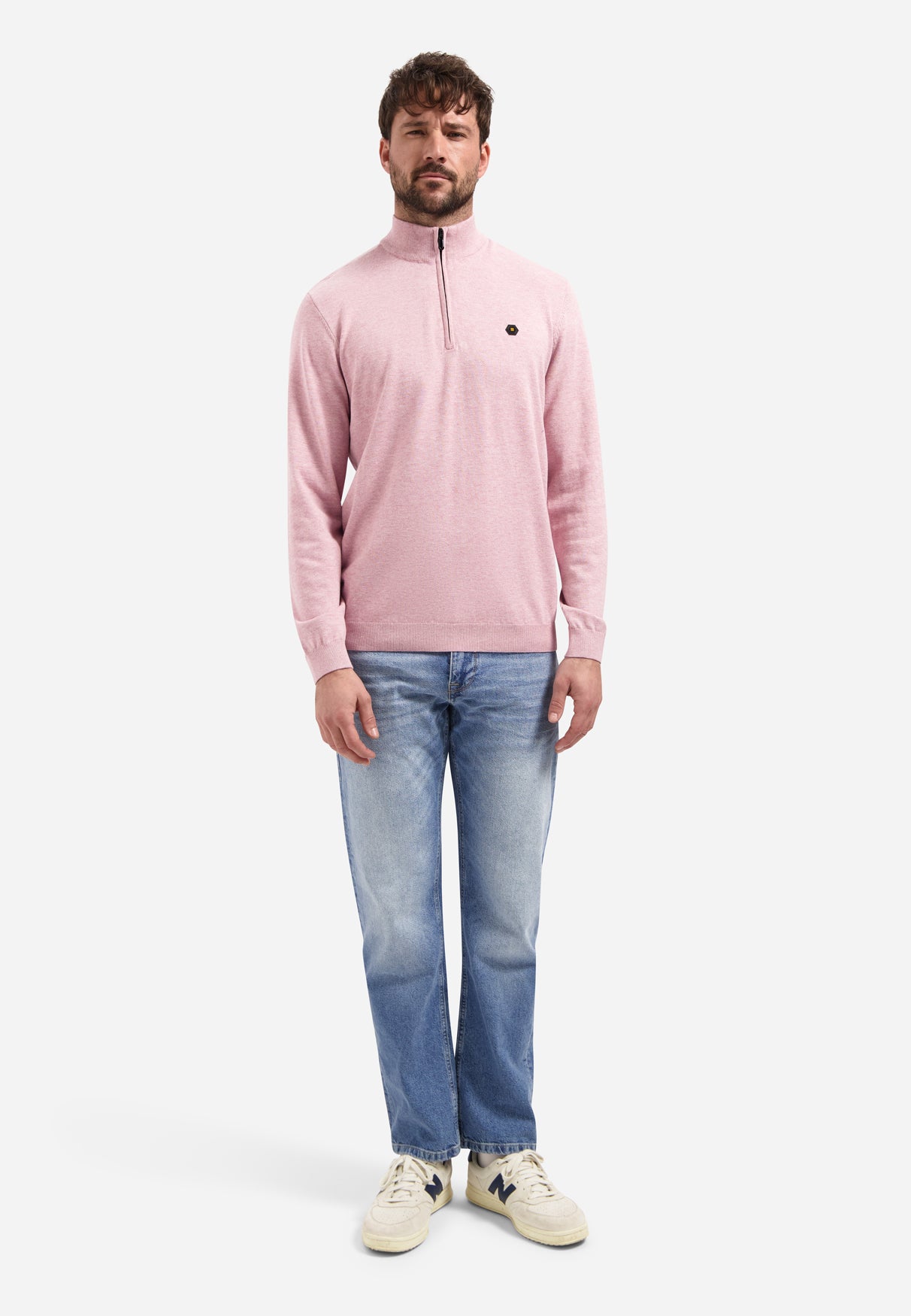 Half-zip sweater | Light Mauve