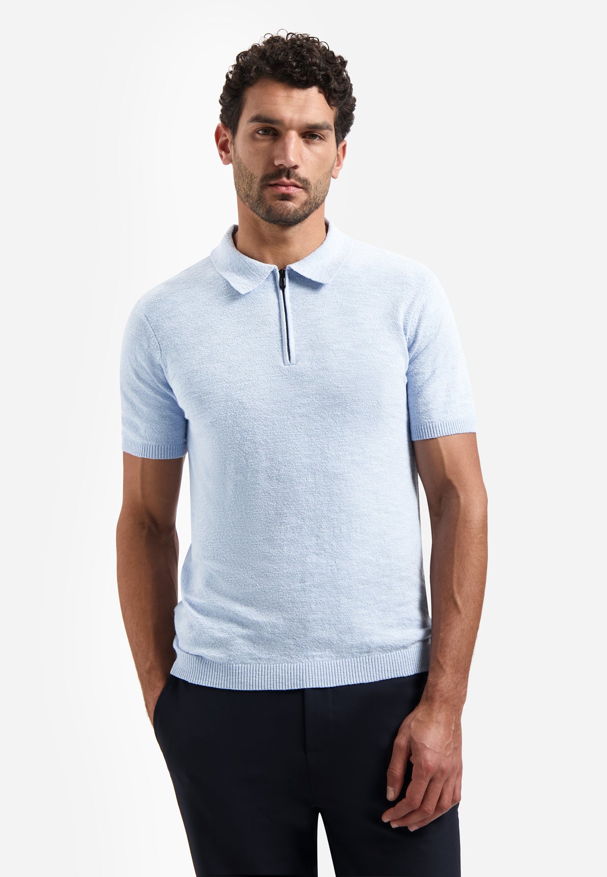 Polo zippé | Blue