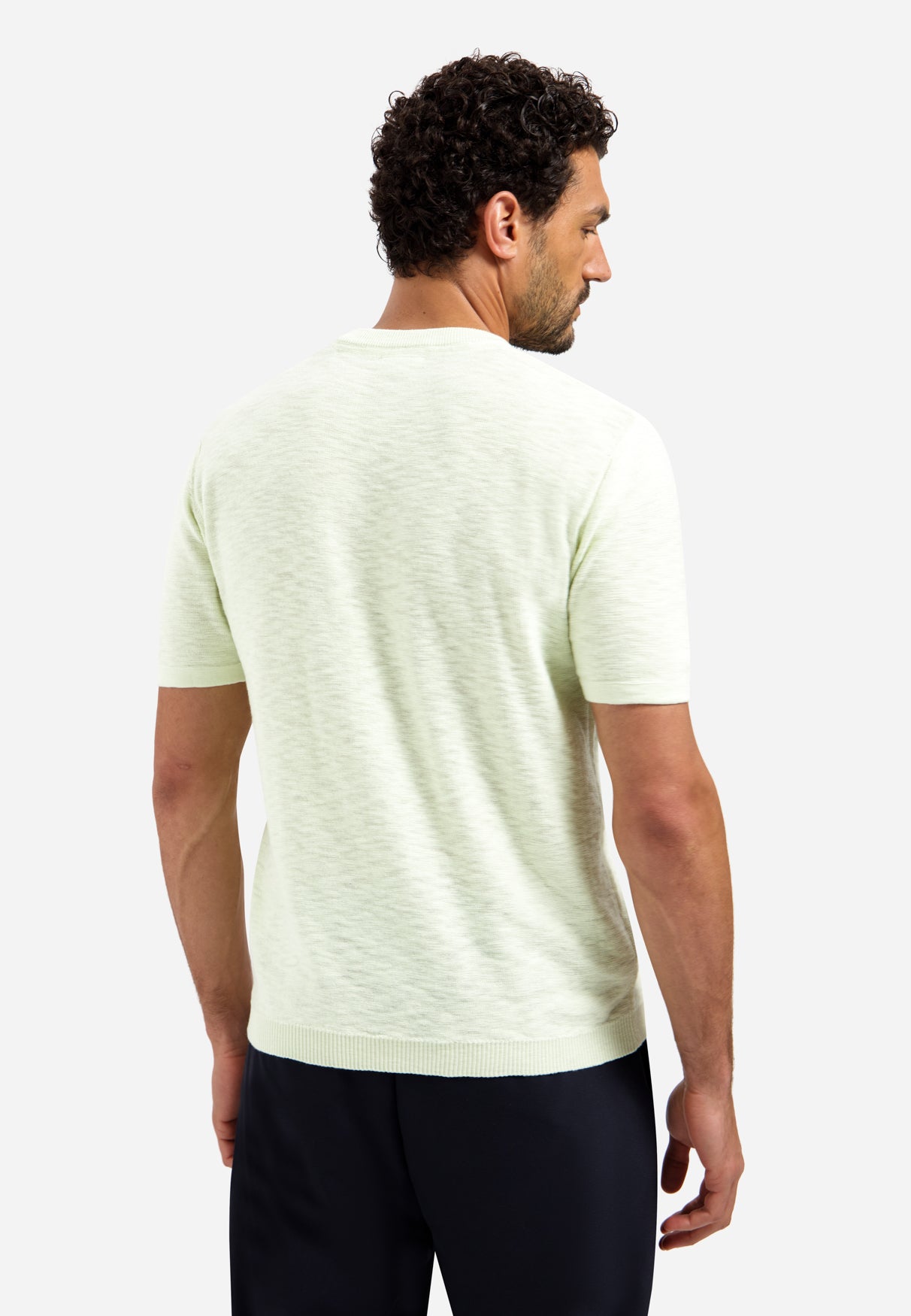 T-shirt en maille slub | Seagreen