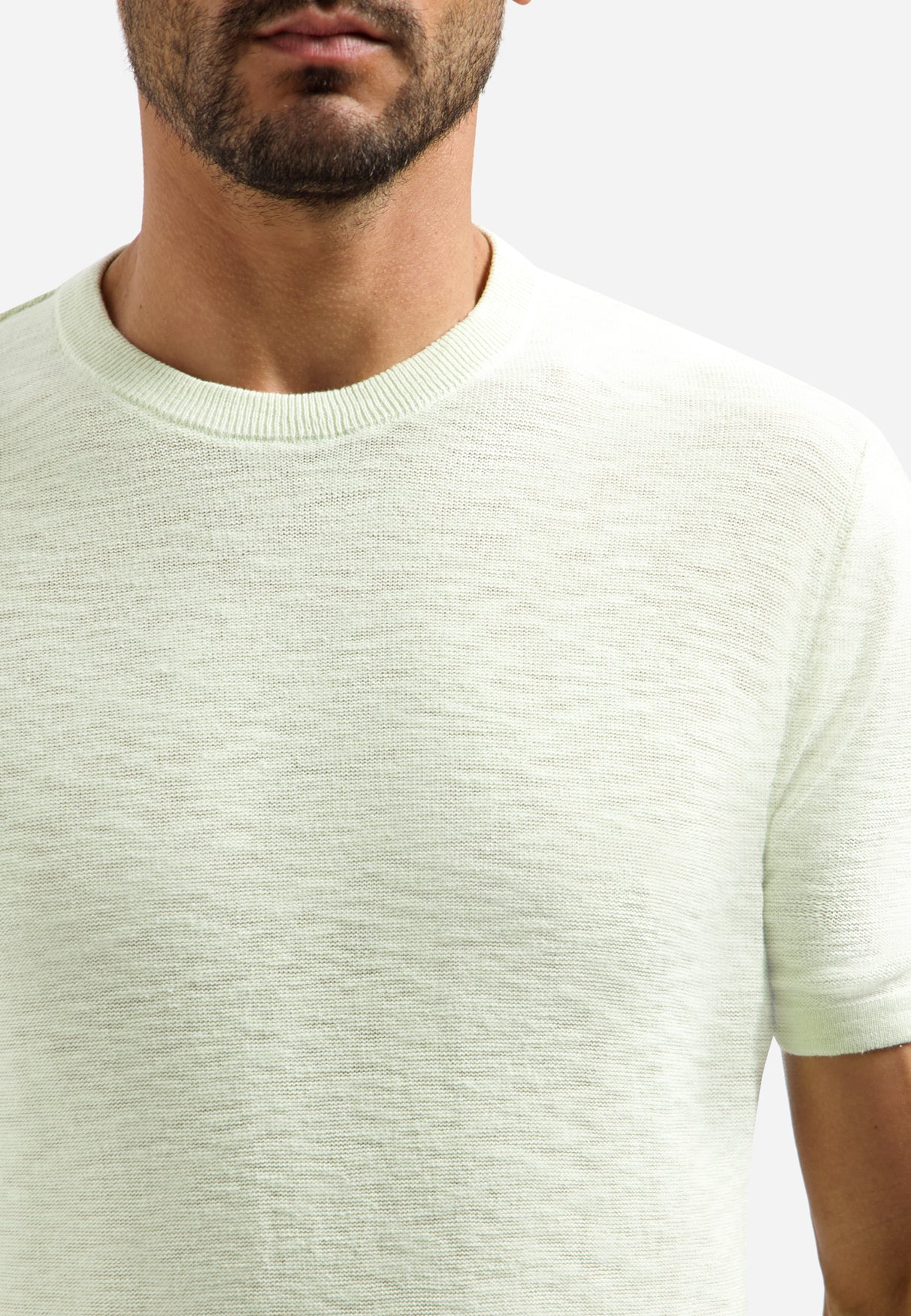T-shirt en maille slub | Seagreen