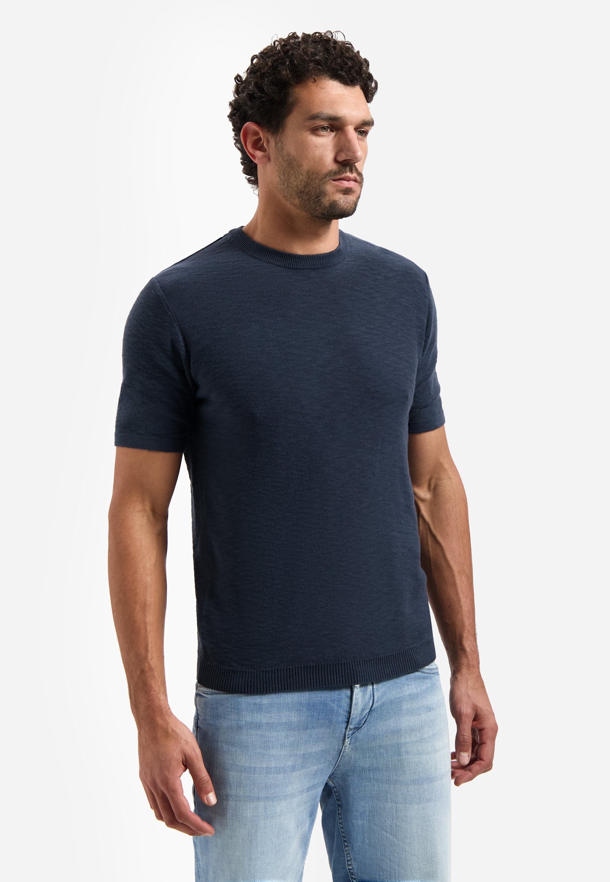 T-shirt en maille slub | Night