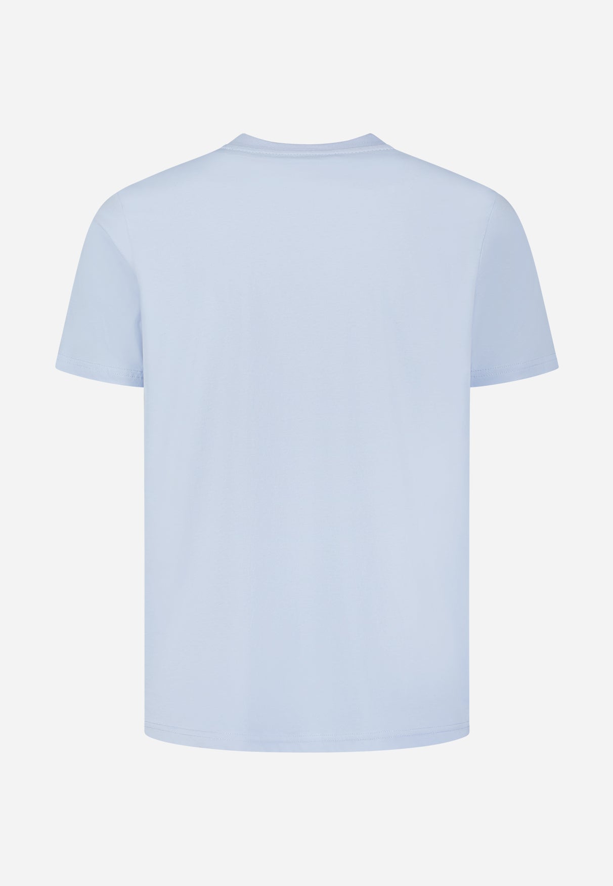 Basic plain T-shirt with round neck | Blue