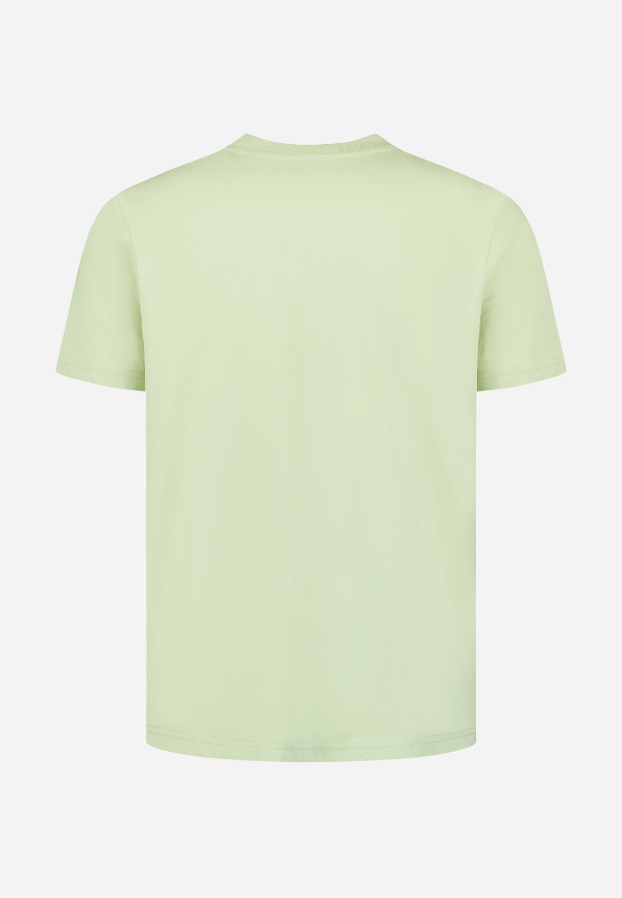 Basic plain T-shirt with round neck | Green