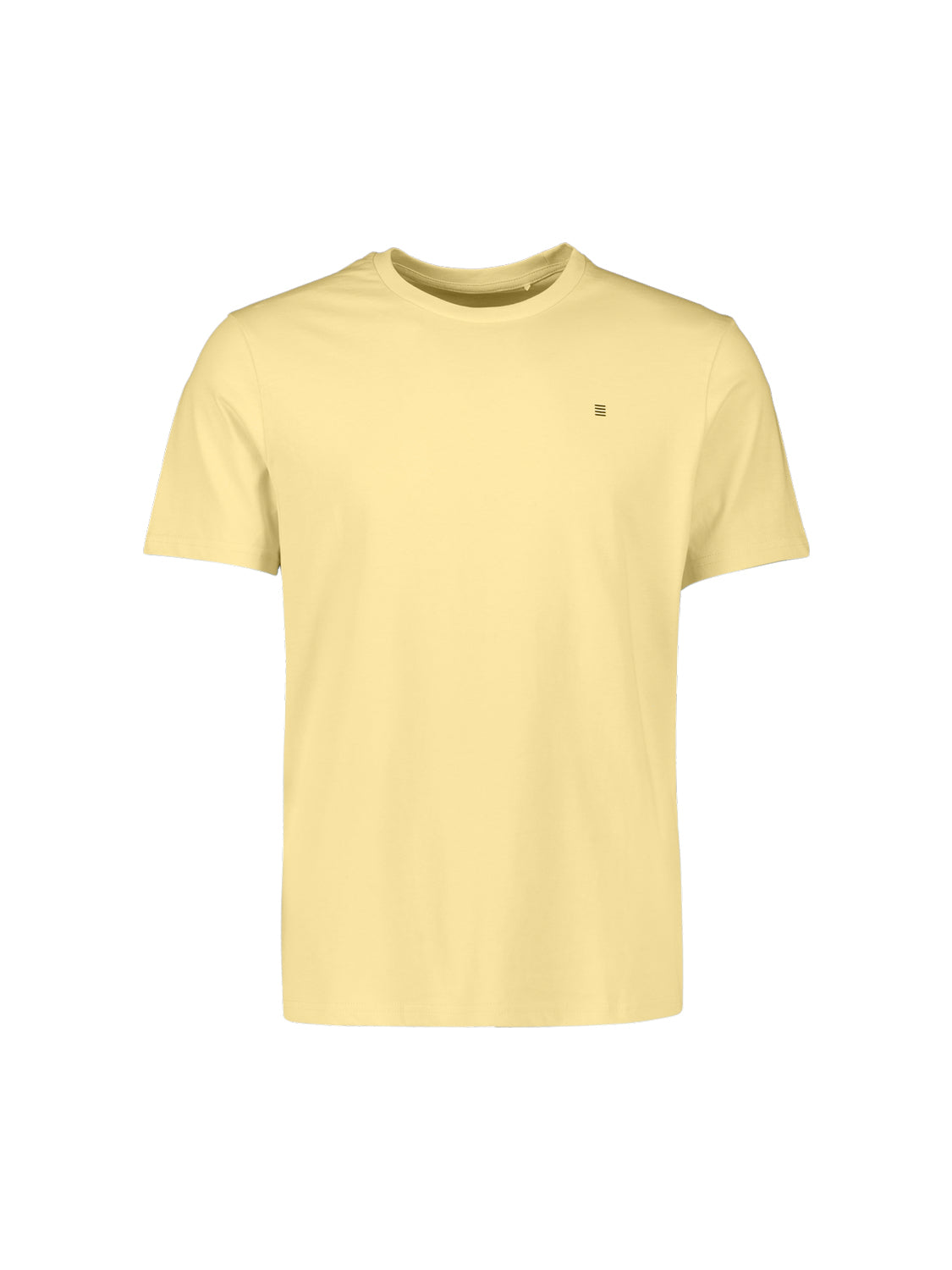 Basic plain T-shirt with round neck | Yellow