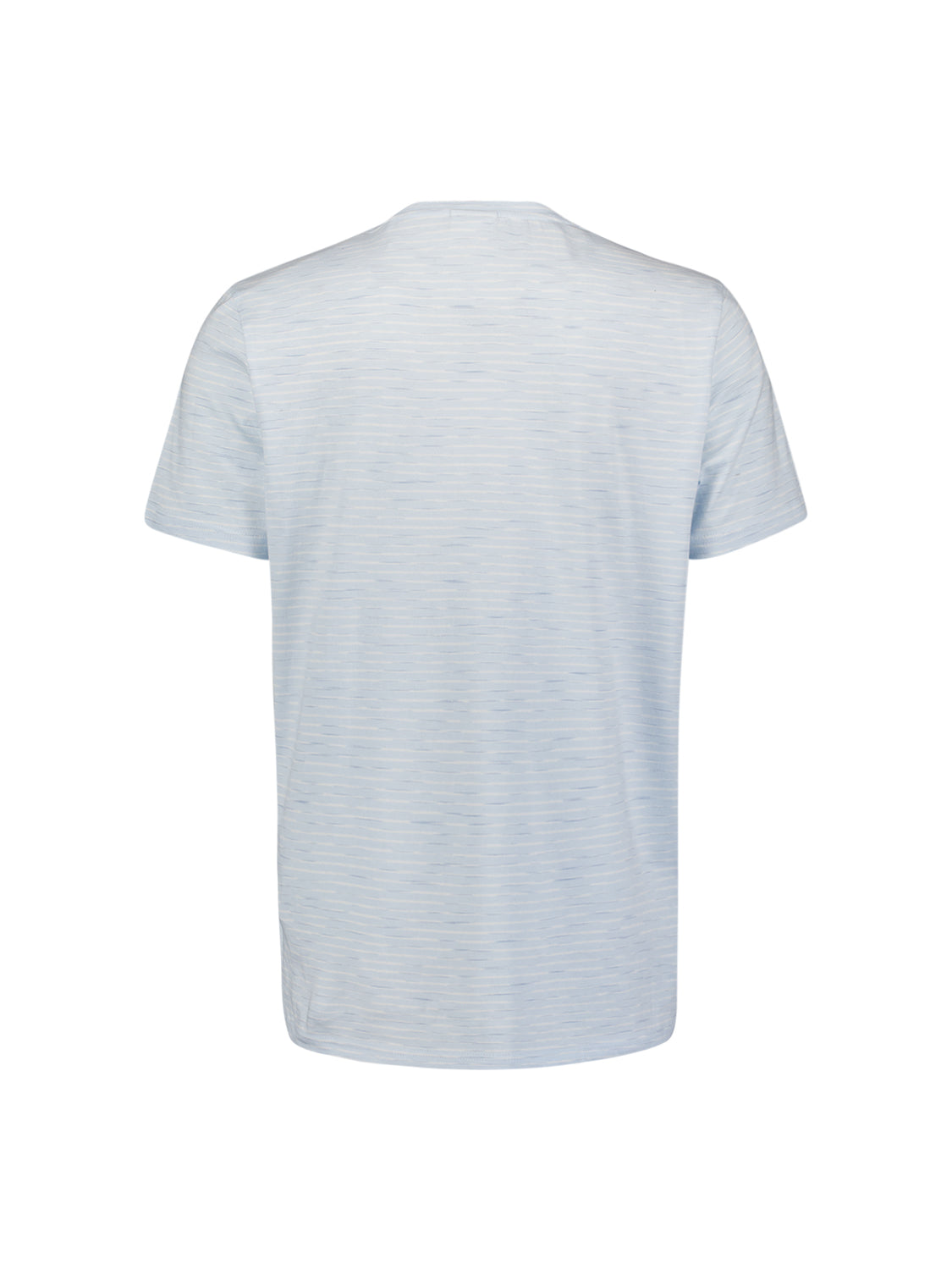 Striped T-shirt with round neck | Sky