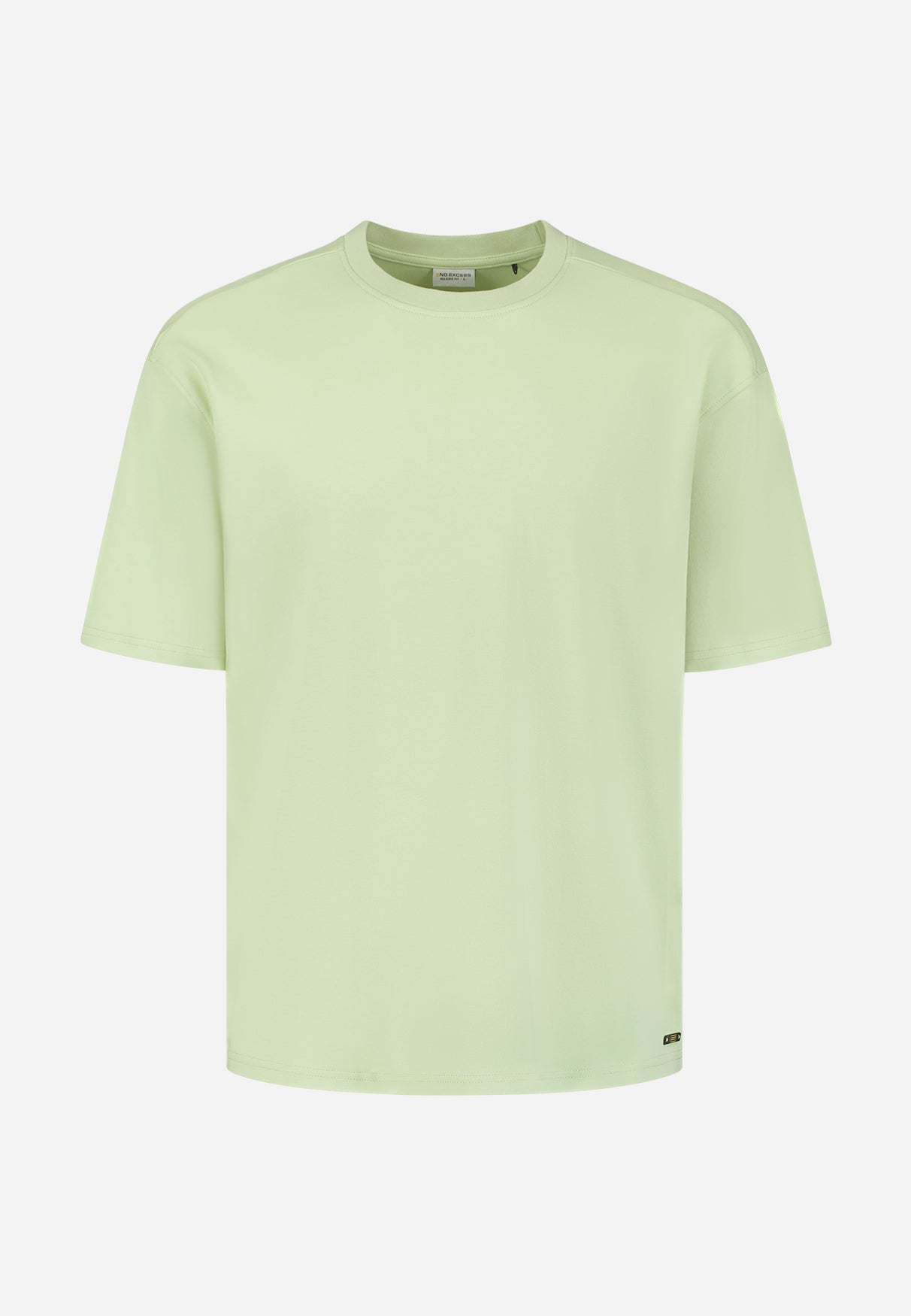 Interlock T-shirt with round neck | Green