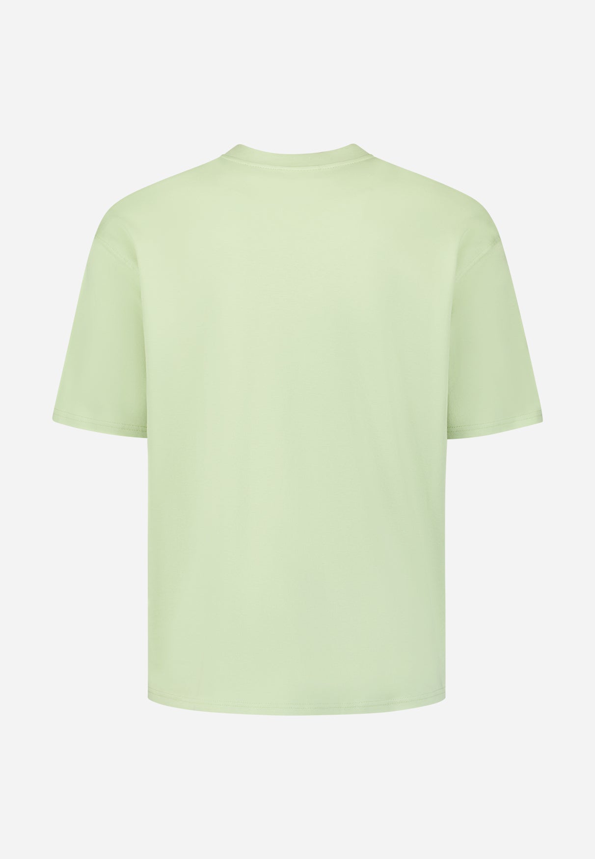 Interlock T-shirt with round neck | Green