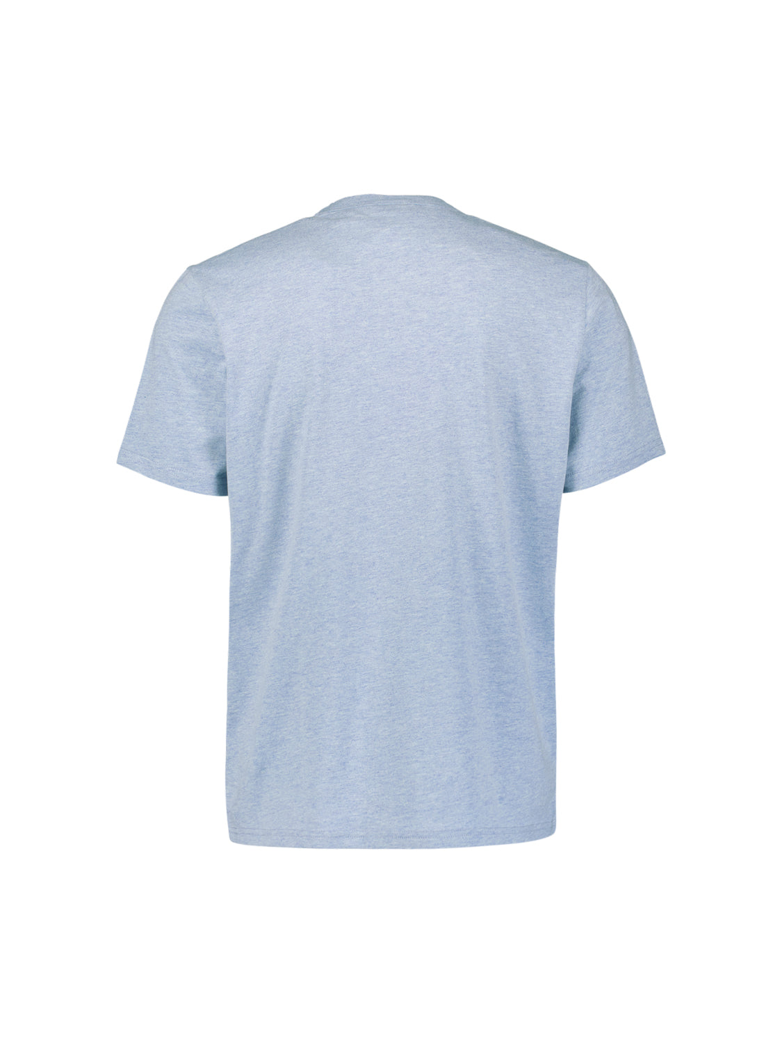 Melange T-shirt with round neck | Blue