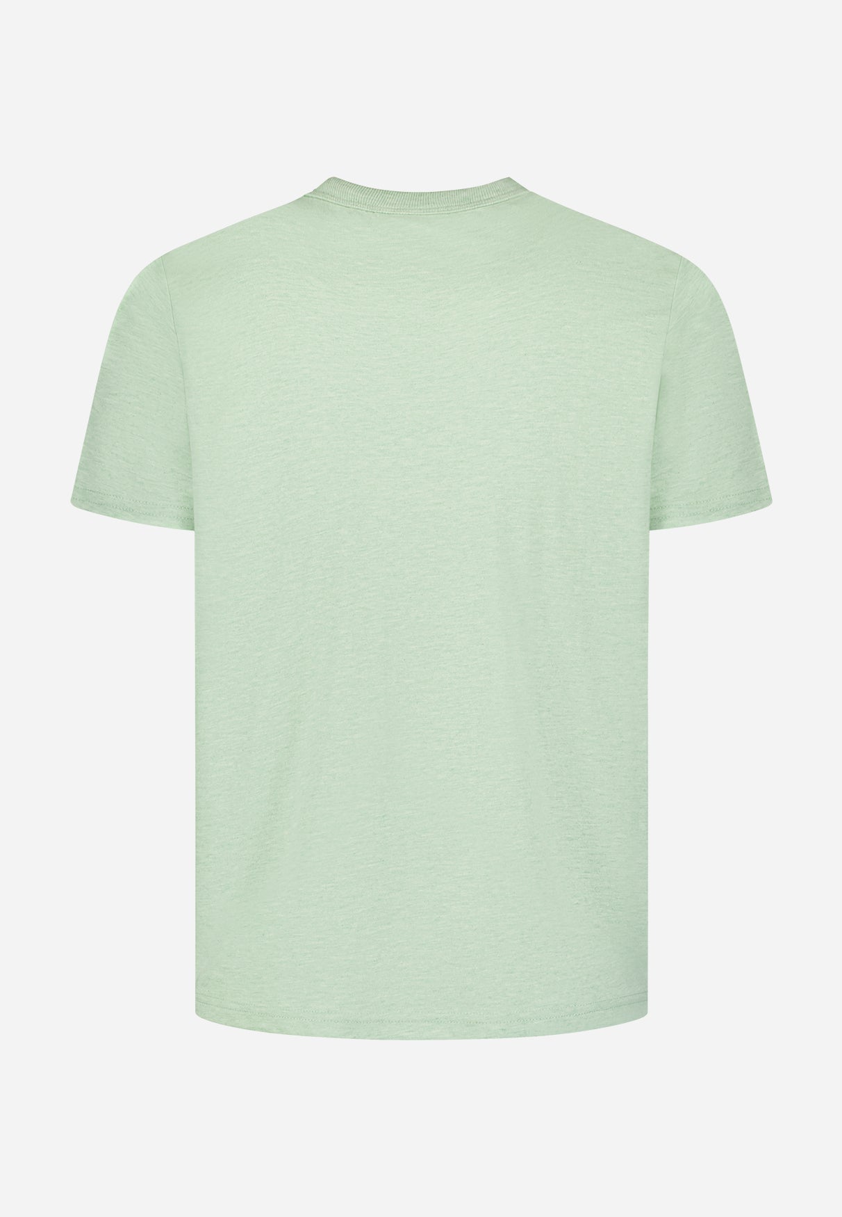 T-shirt chiné à col rond | Green