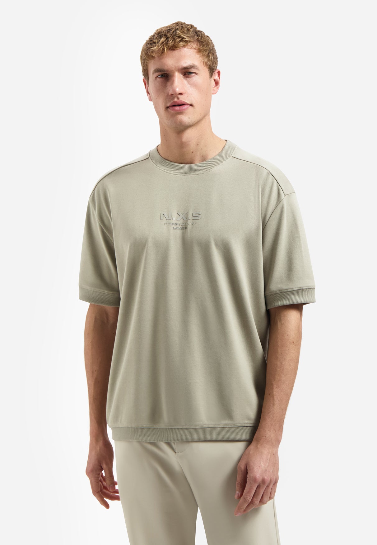 T-shirt sweat interlock | Taupe