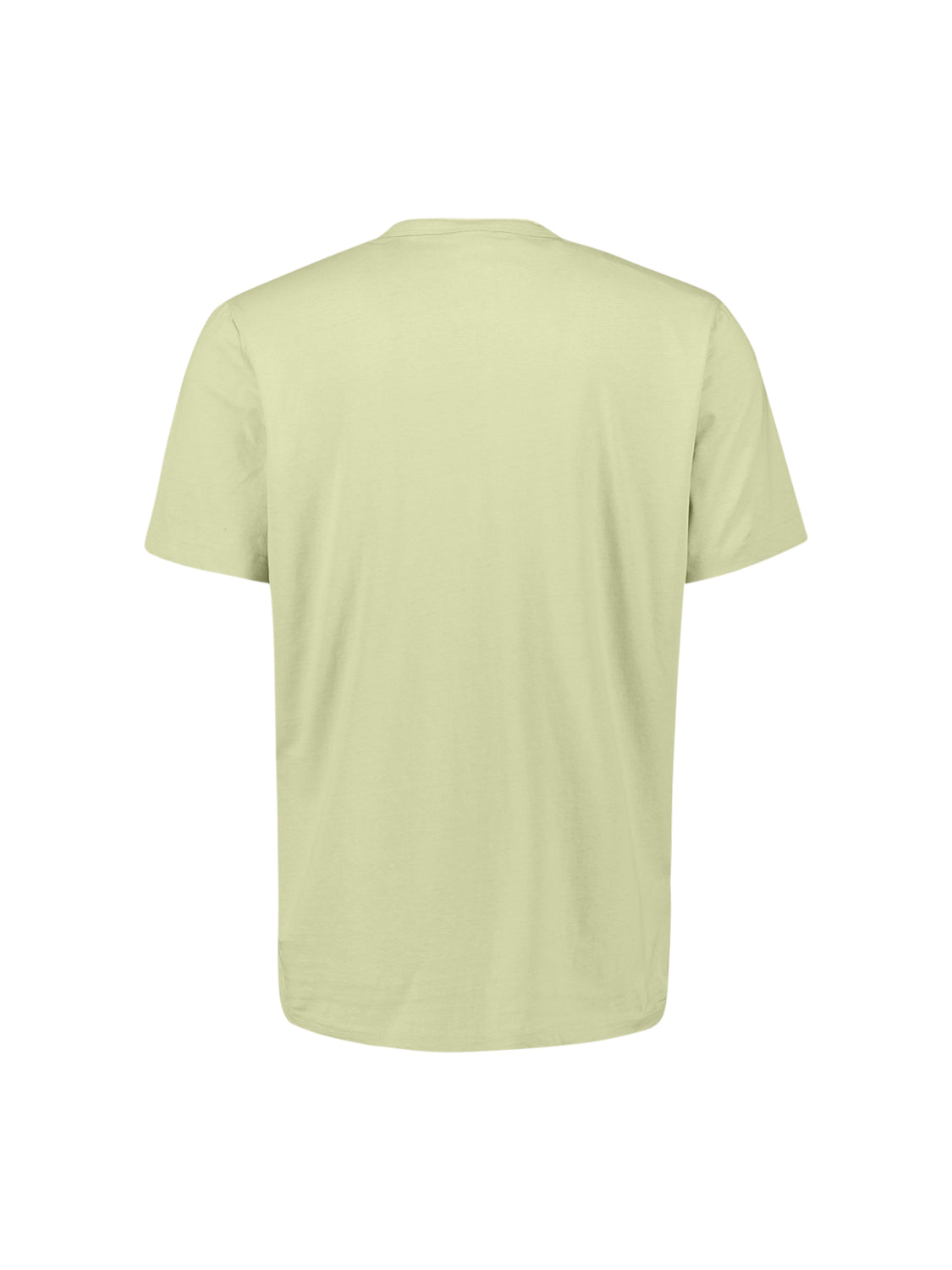 Melange T-shirt with button closure | Green