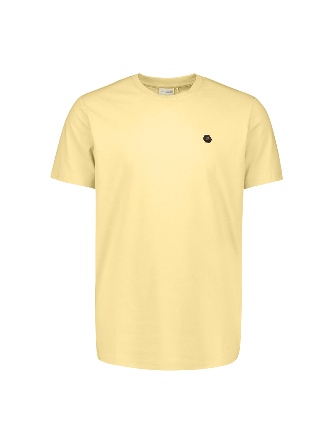 T-shirt peigné à col rond | Yellow