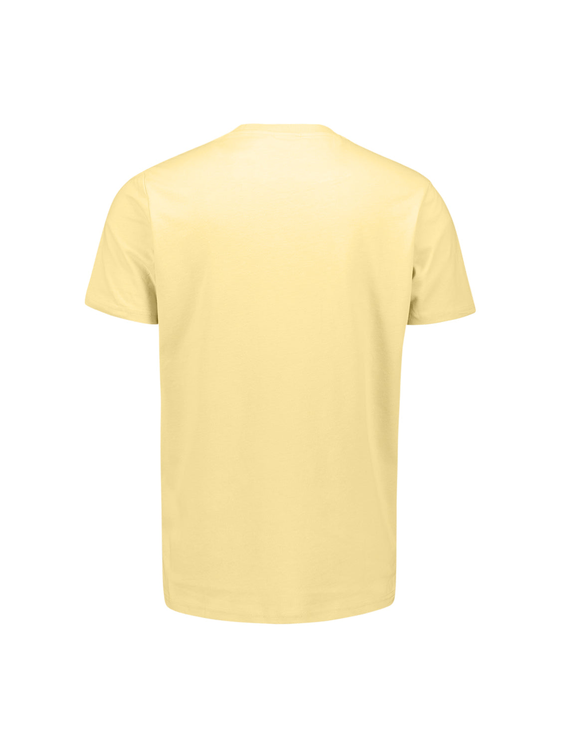 T-shirt peigné à col rond | Yellow