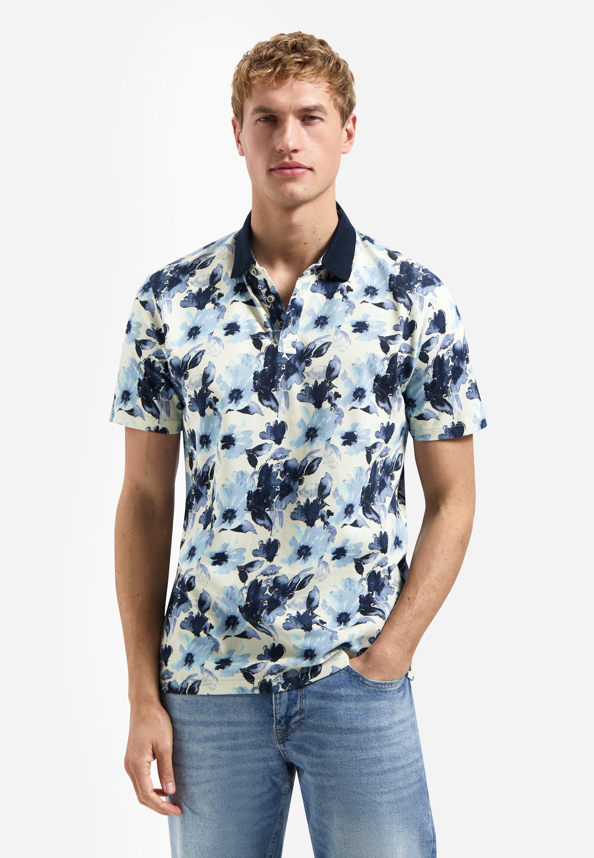 Polo avec imprimé intégral | Blue