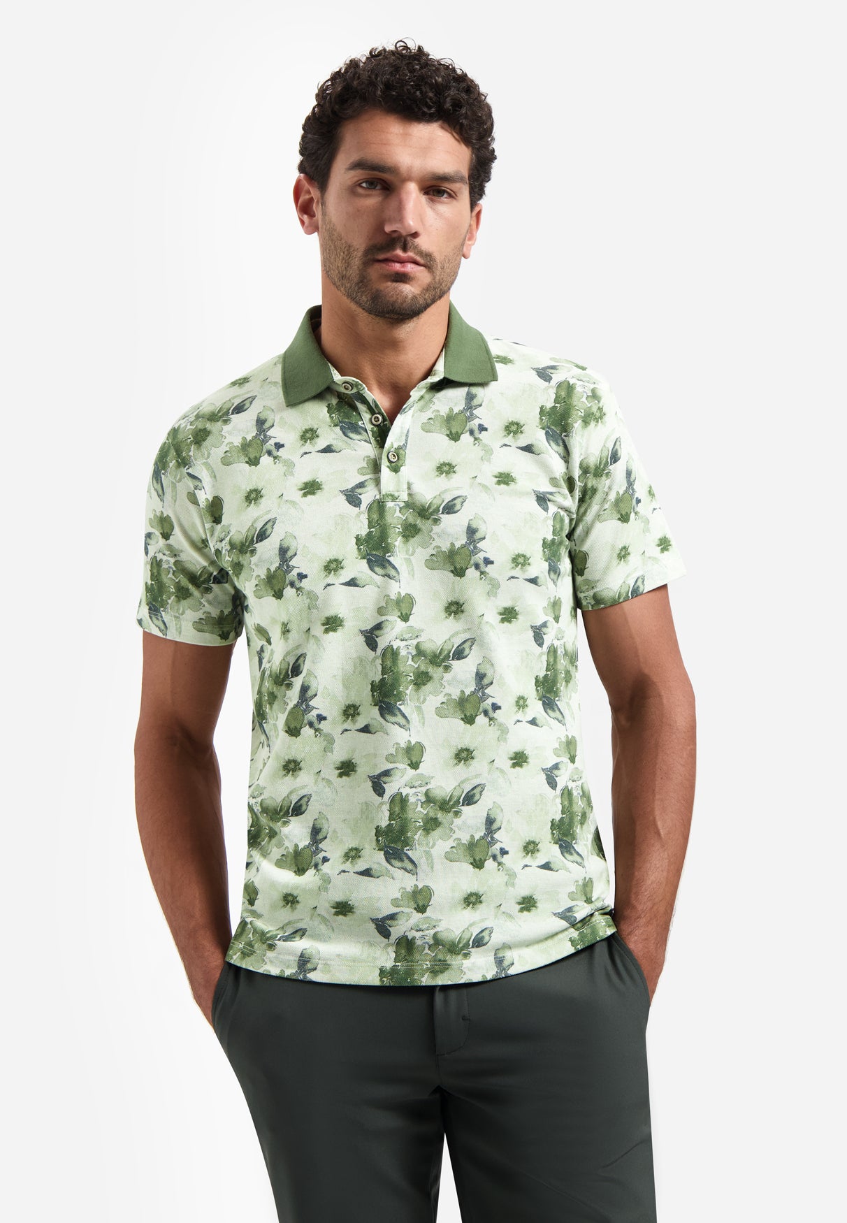 Polo avec imprimé intégral | Green