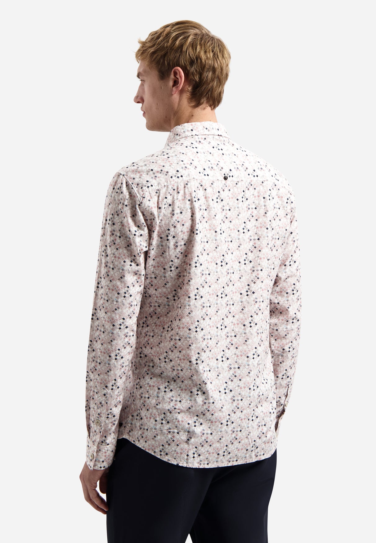 Chemise avec micro-imprimé | Light Mauve