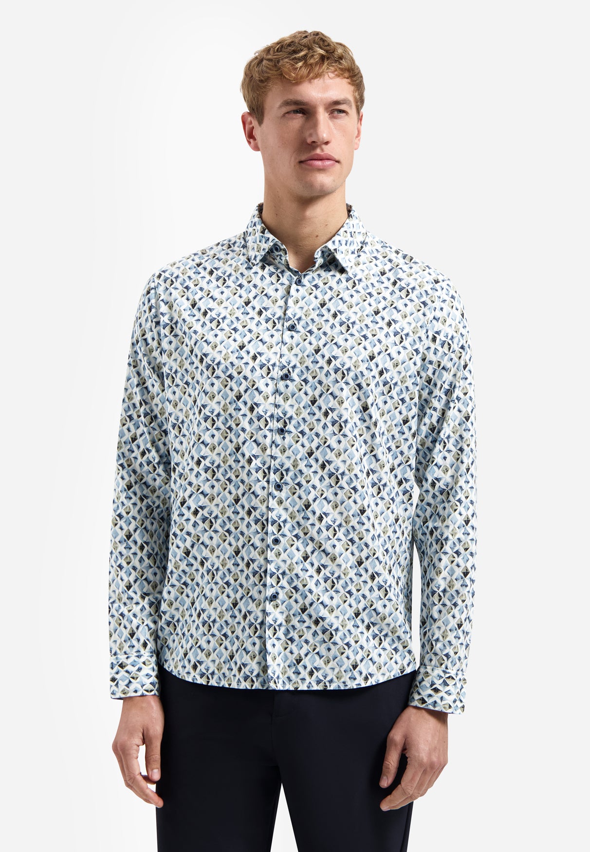 Chemise avec imprimé intégral | Blue