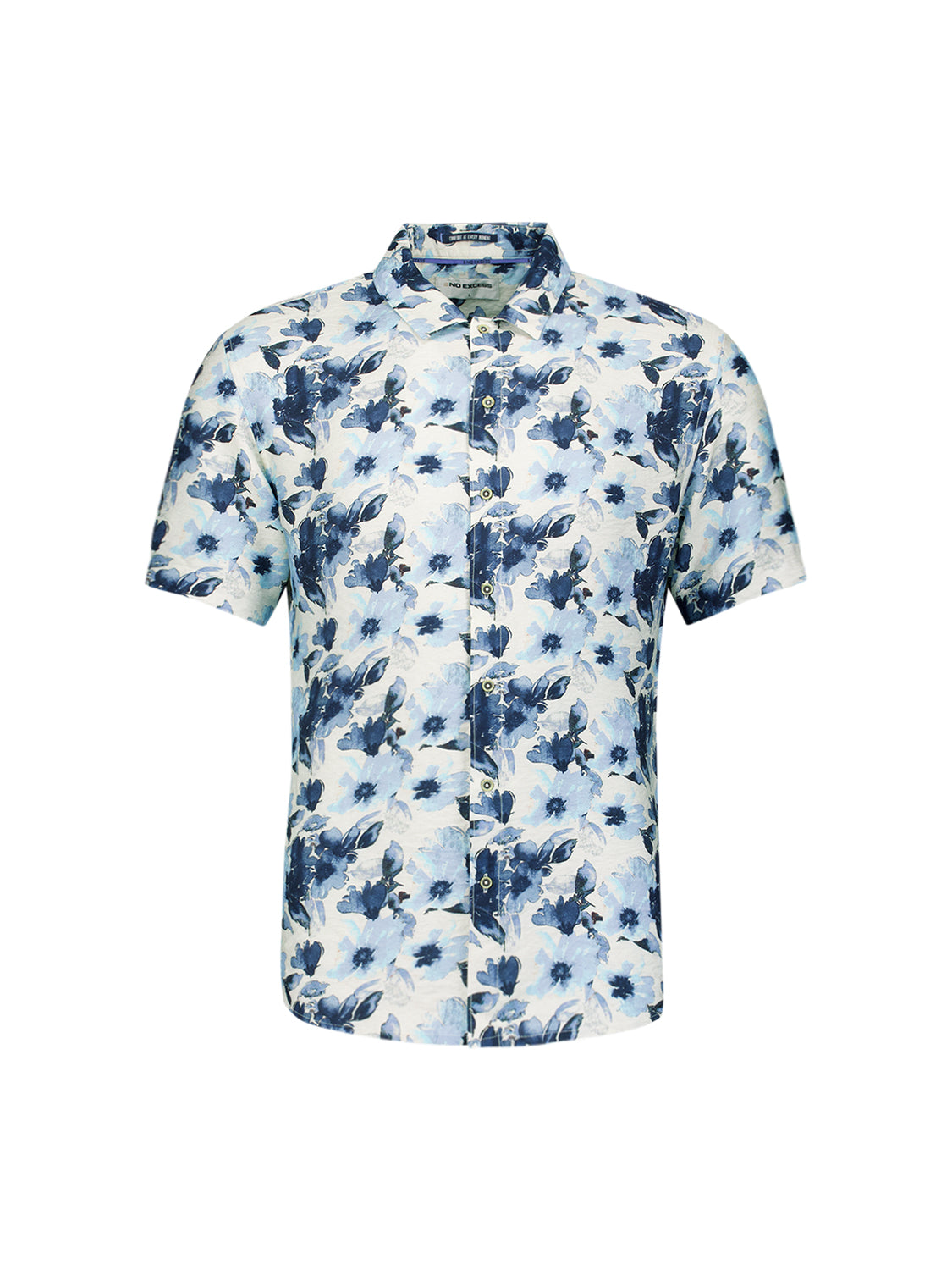Short-sleeved printed shirt | Blue