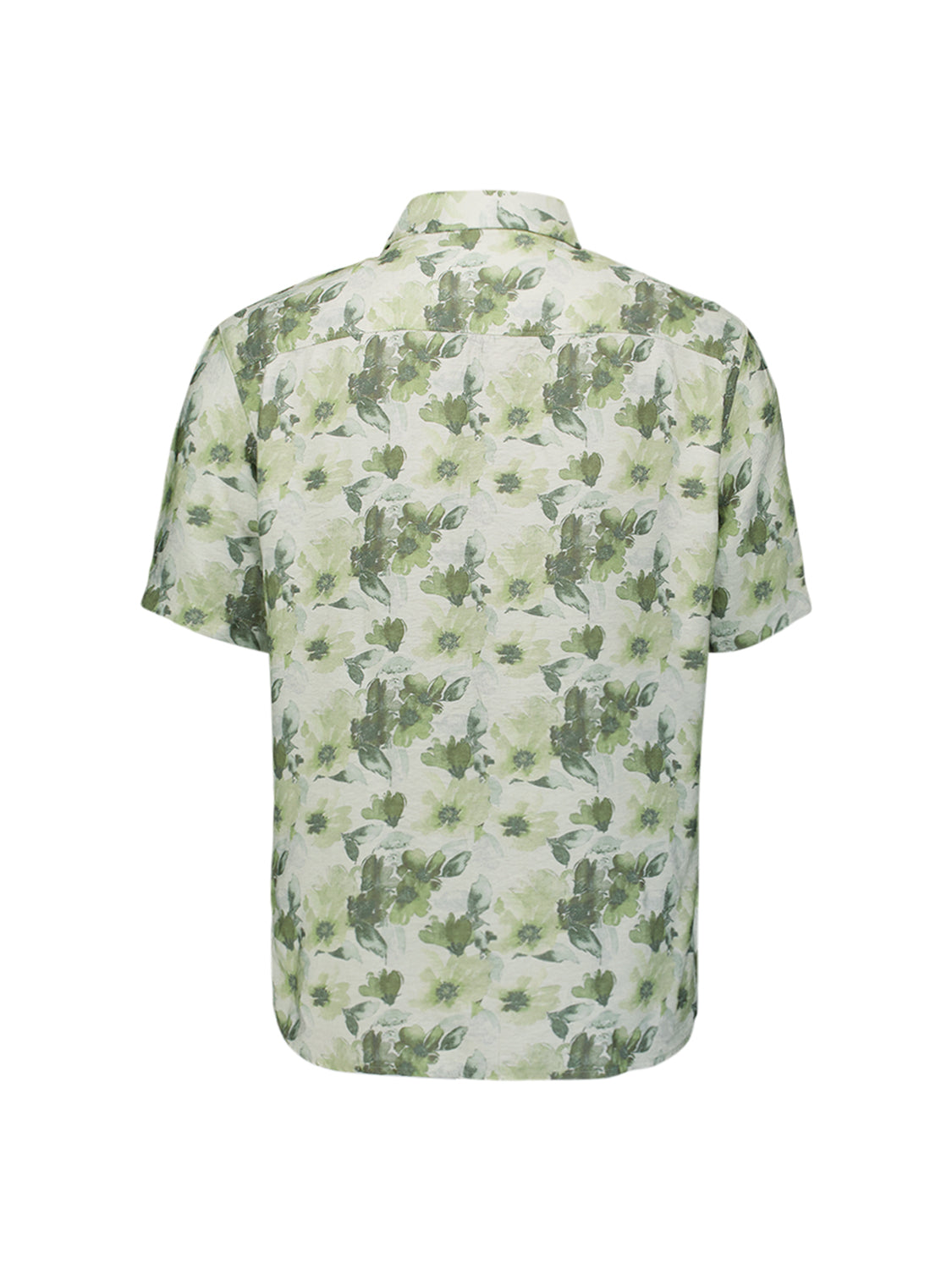 Short-sleeved printed shirt | Green