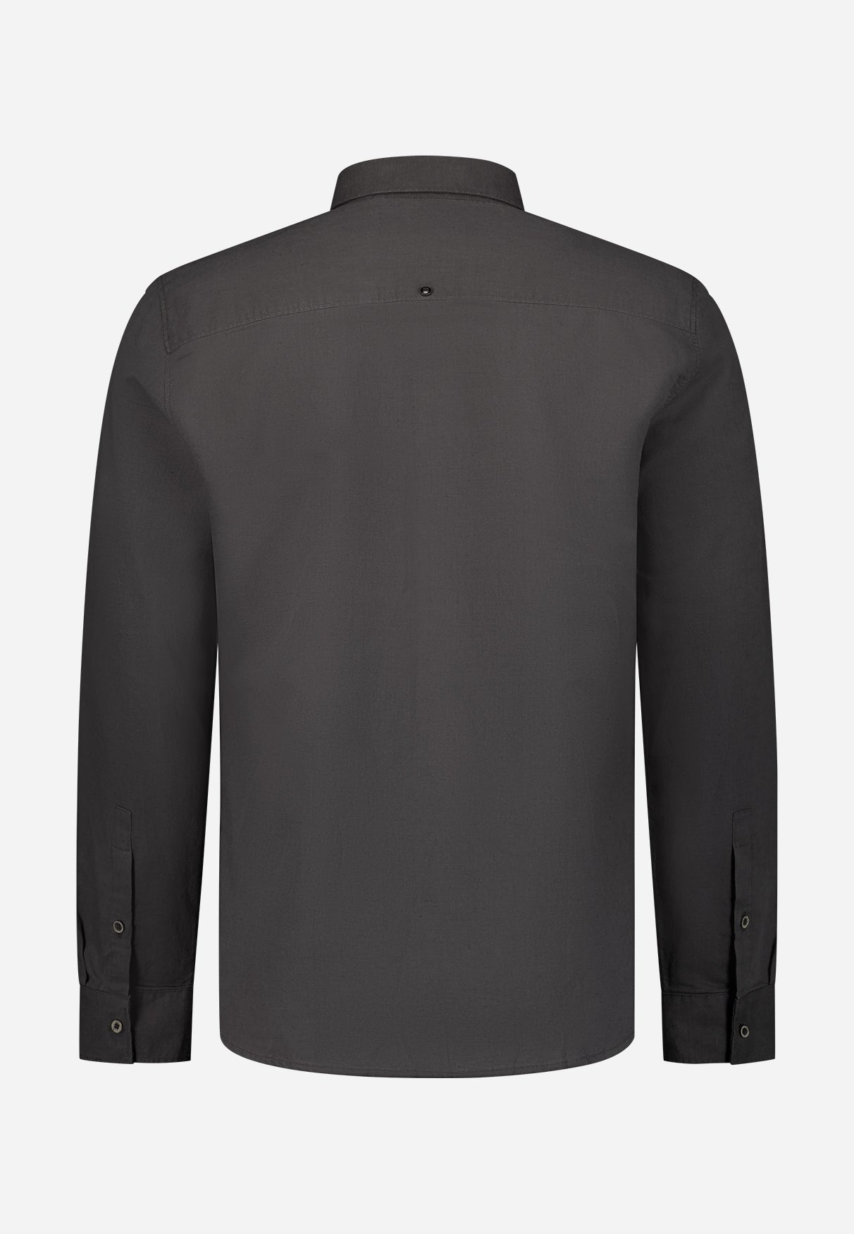 Linen blend shirt | Dark Steel