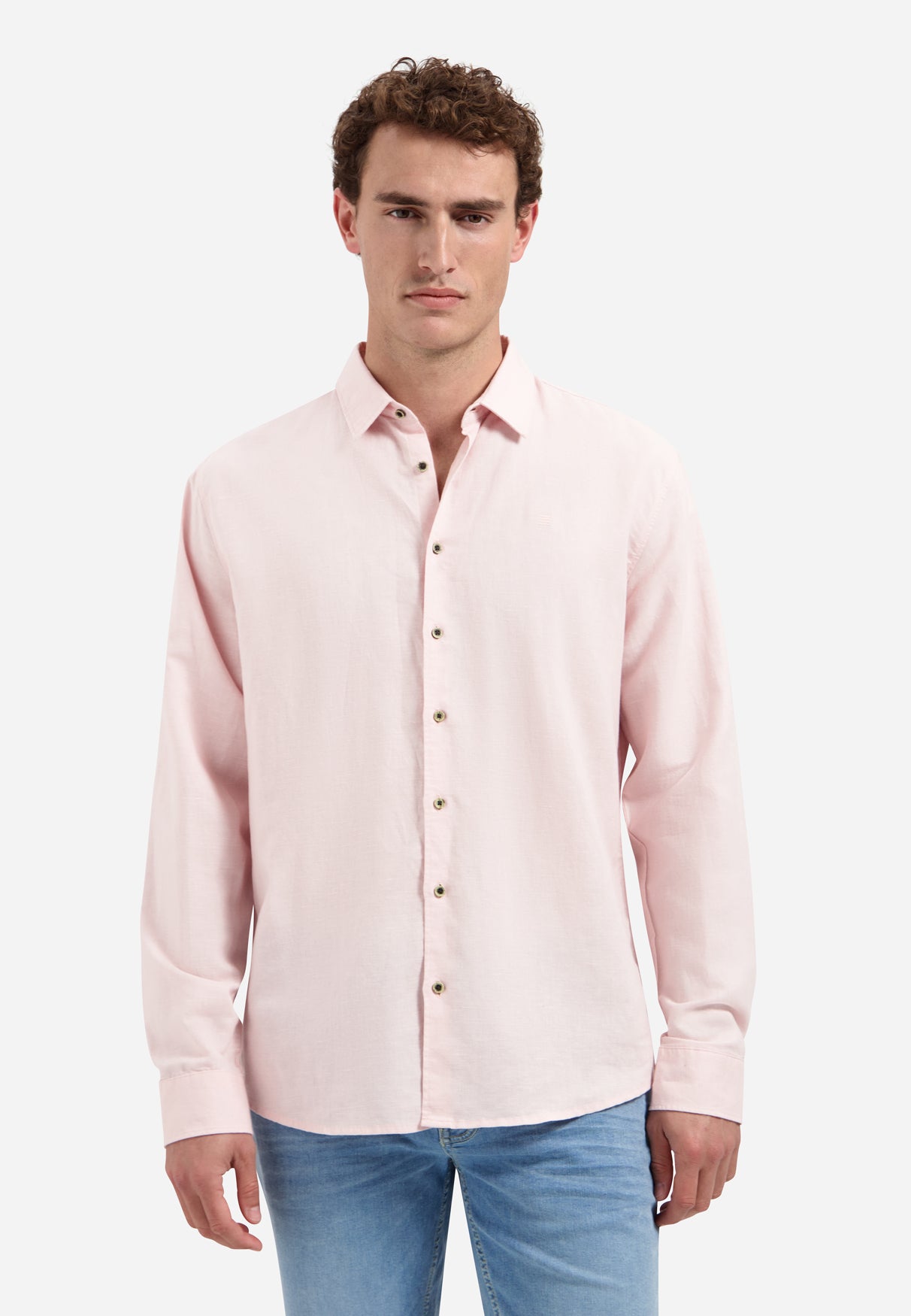 Chemise en lin mélangé | Soft Pink