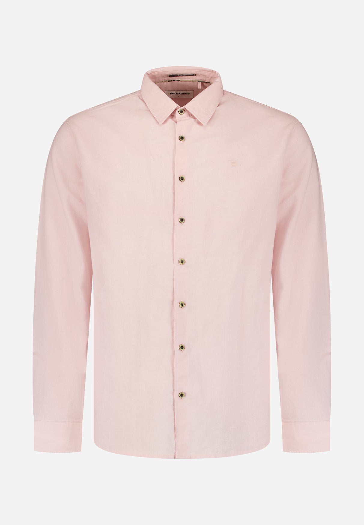 Linen blend shirt | Soft Pink