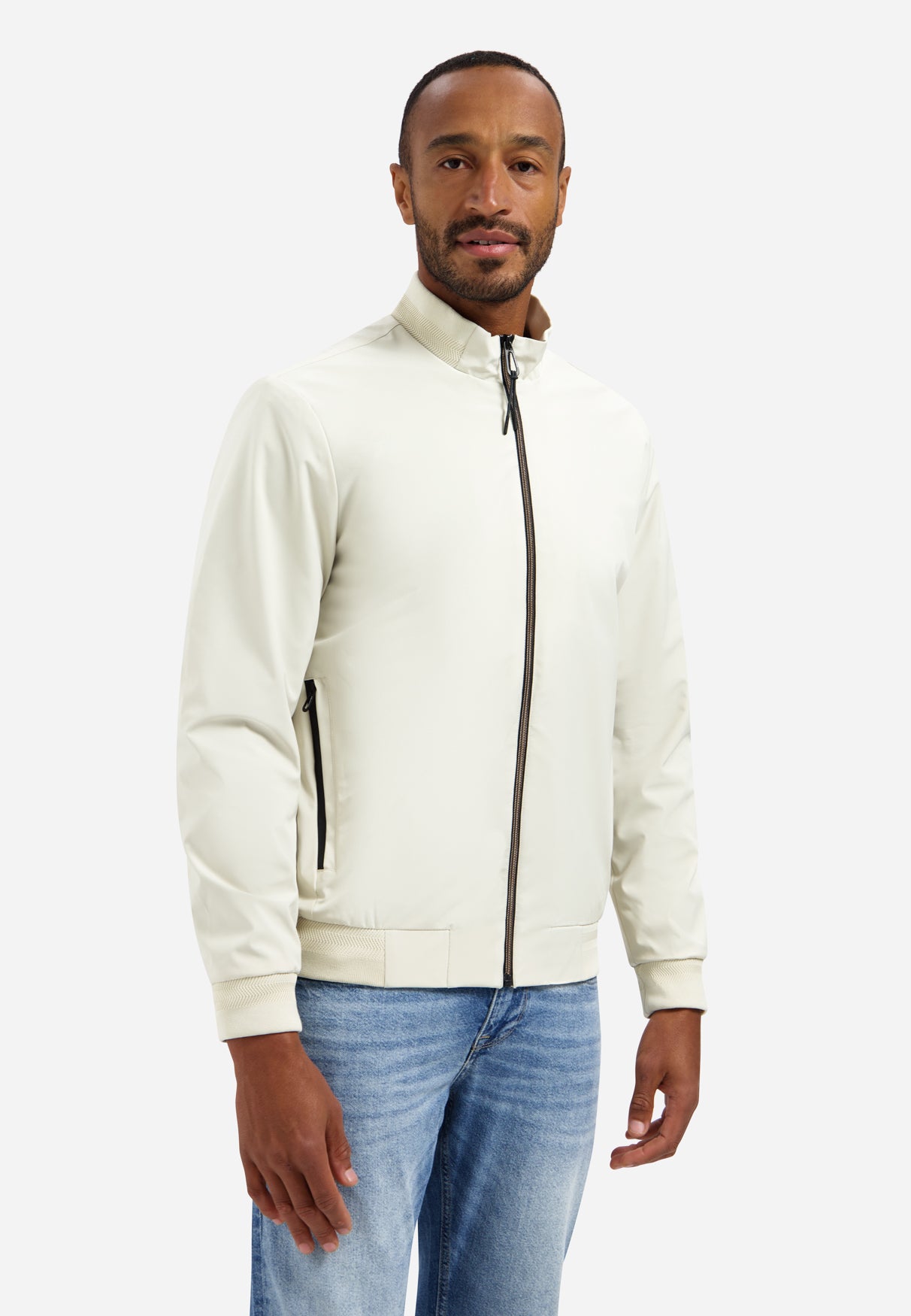 Veste d'été à col côtelé | Stone