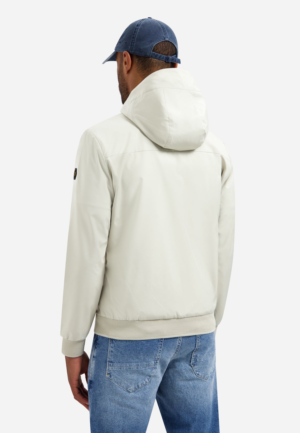 Hooded summer jacket | Stone