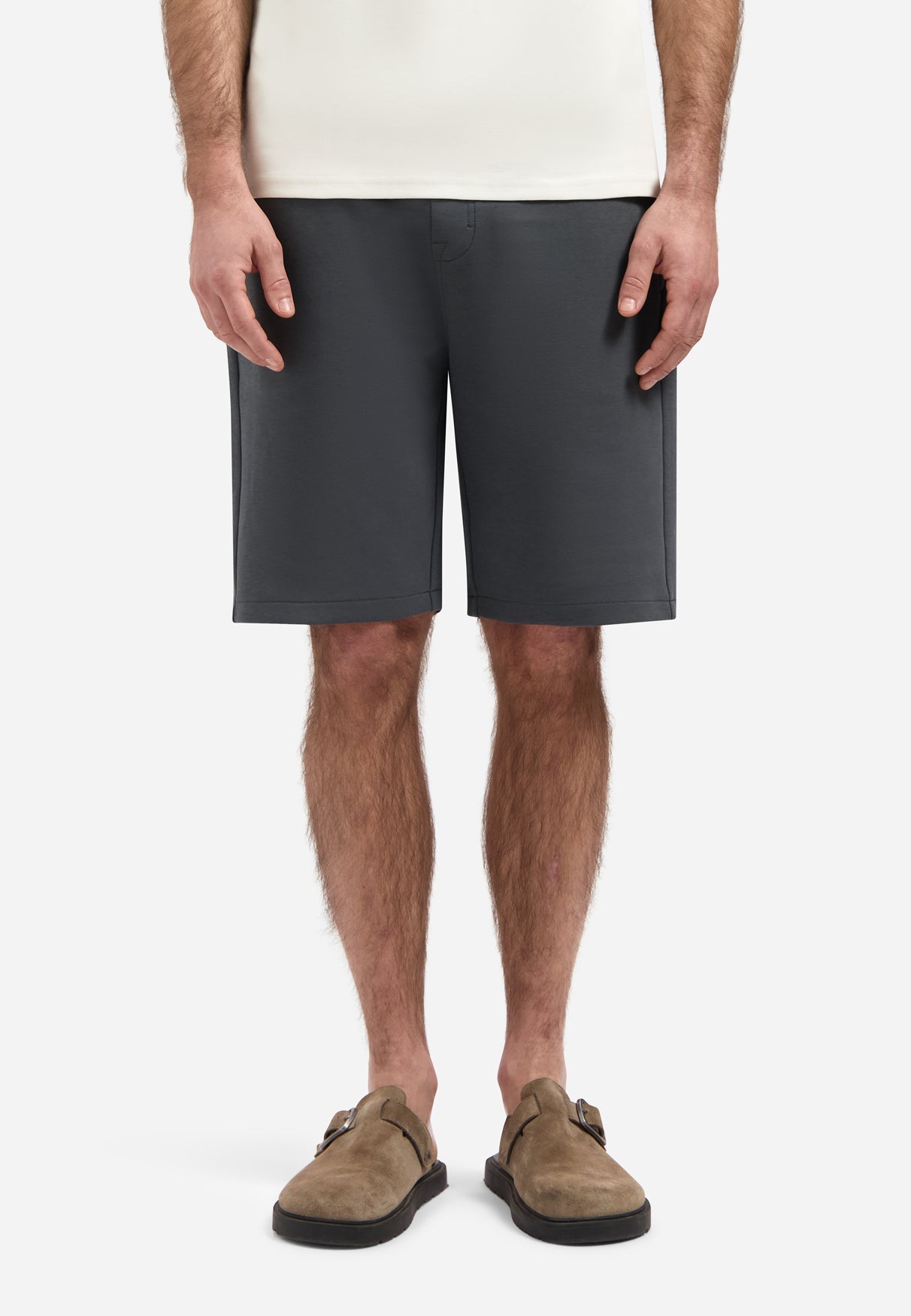 Short en jersey interlock | Dark Steel