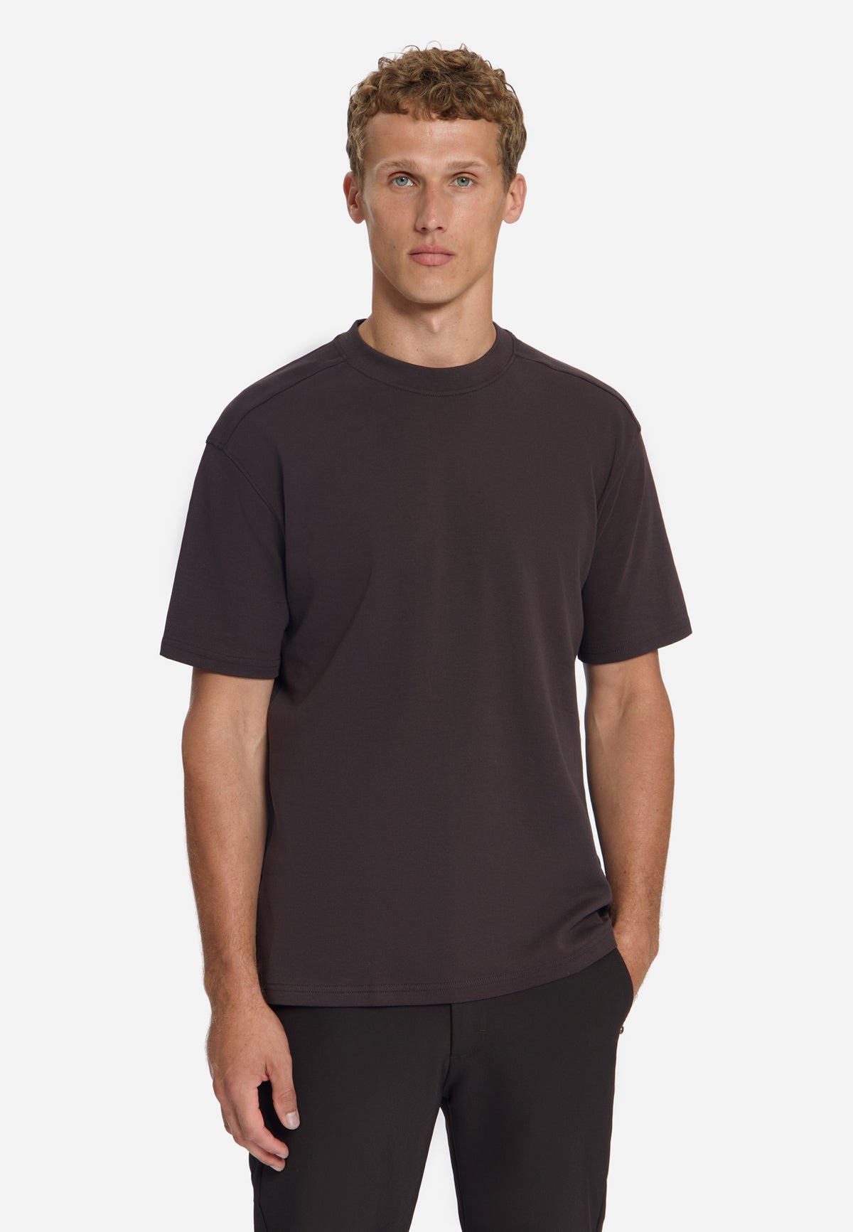 T-shirt Interlock | Dark Brown