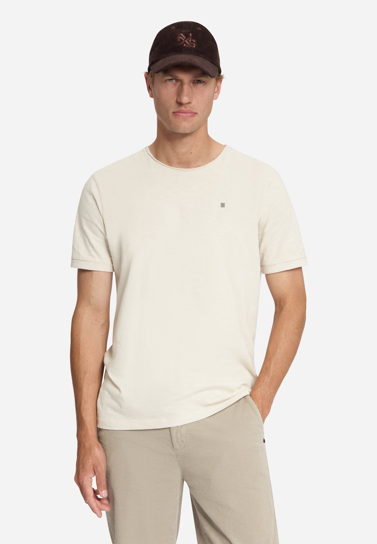 Cotton Slub T-Shirt | Stone