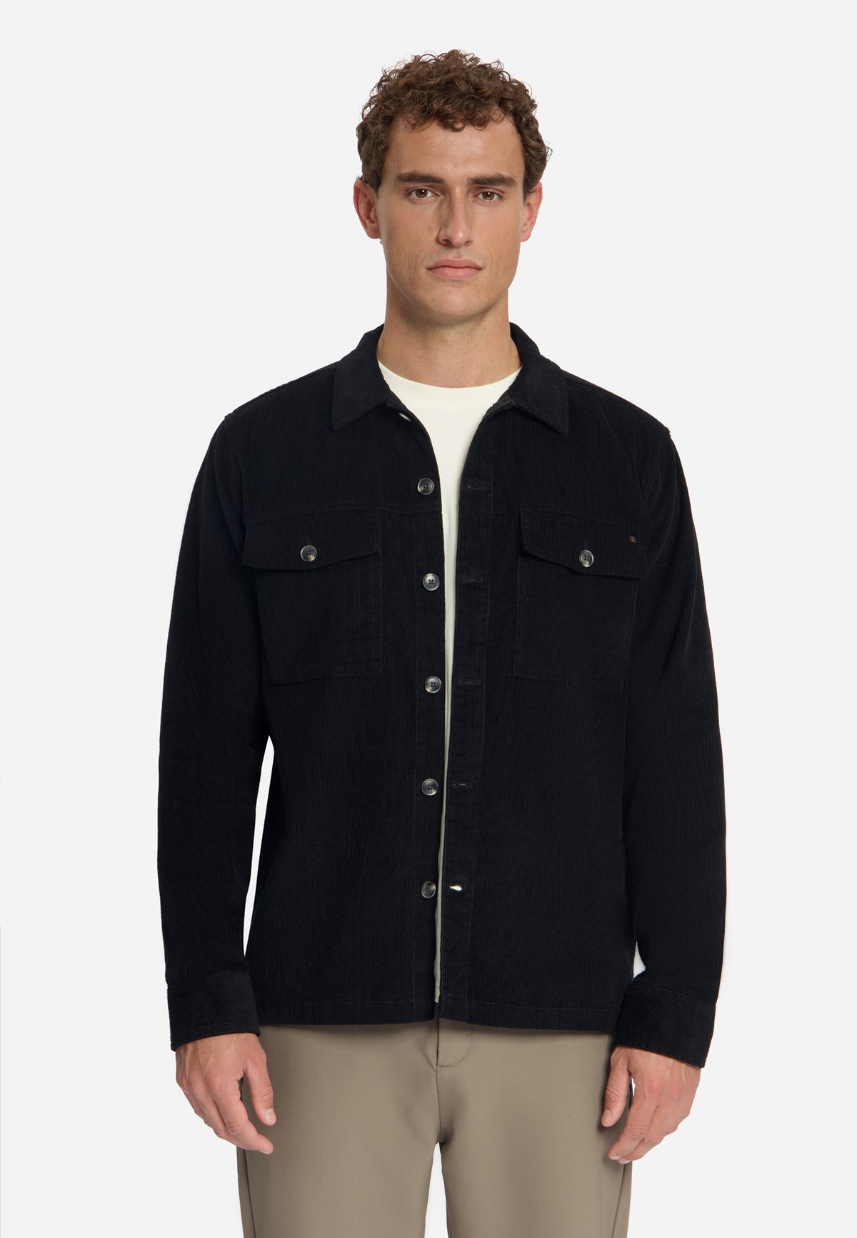 Overshirt en velours côtelé | Noir