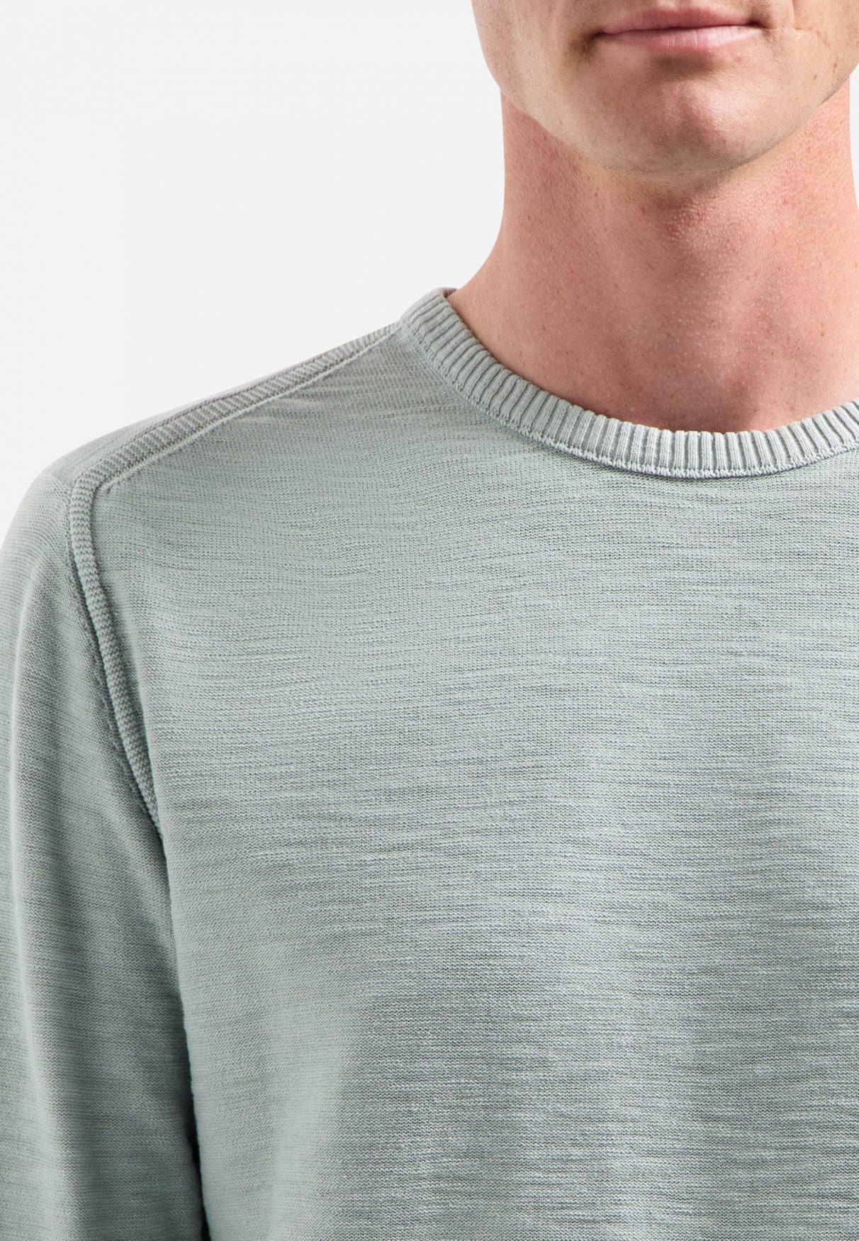 Timeless Basics Stone Washed Jumper | Dusty Blue