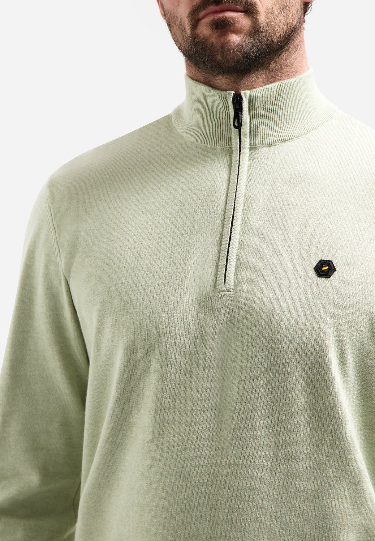Timeless Basics Half Zip Jumper | Green