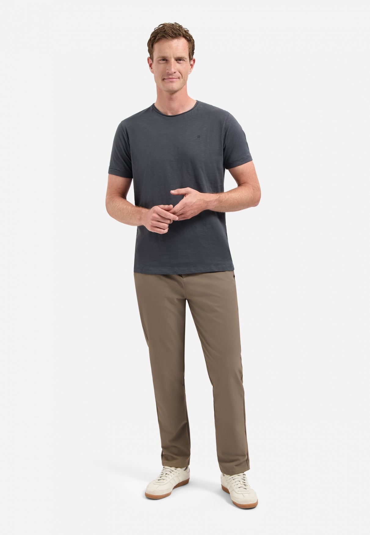 Timeless Basics Round Neck T-Shirt | Dark Grey