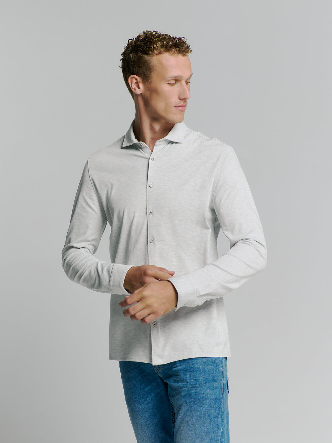Chemise en jersey | Chalk