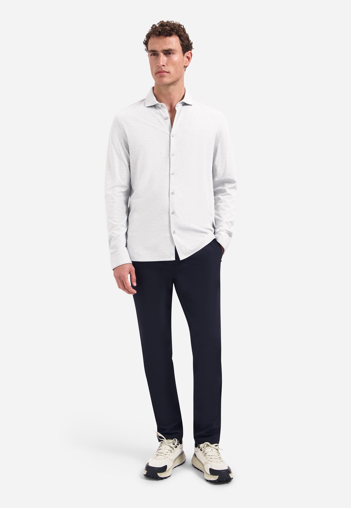 Chemise en jersey | Grey Melange